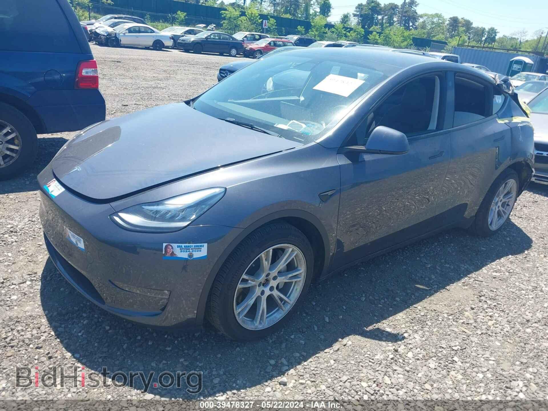2022 TESLA MODEL Y - VIN: 7SAYGAEE2NF400484 - Фото 2