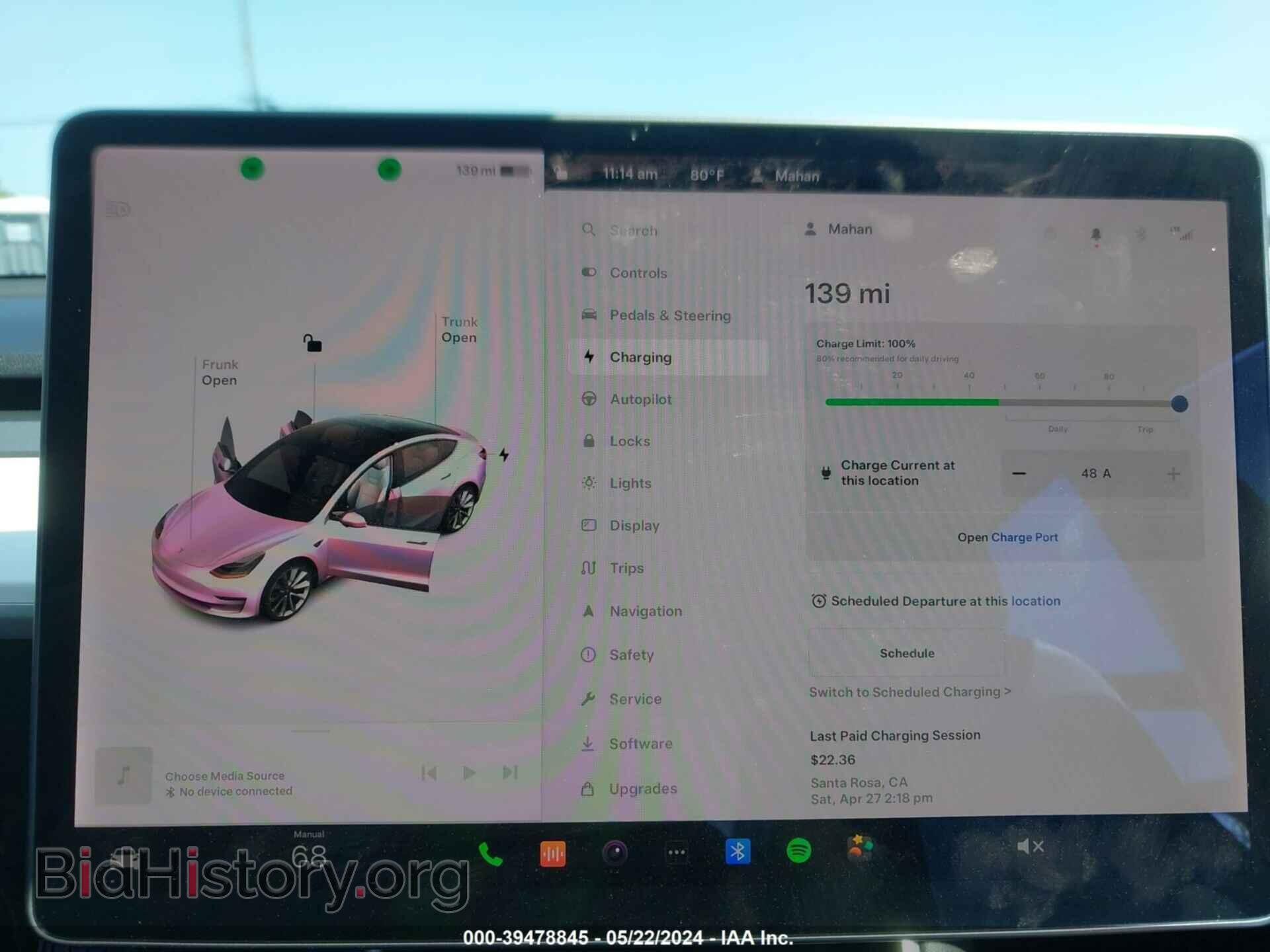 2019 TESLA MODEL 3 - VIN: 5YJ3E1EB8KF437277 - Фото 16