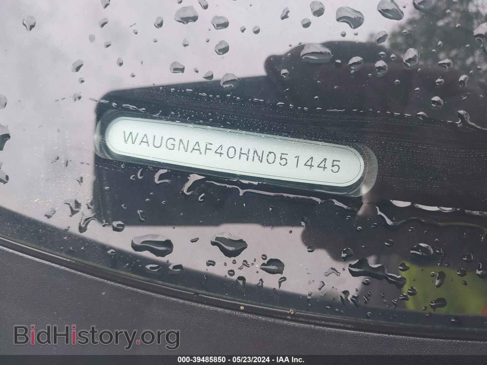 2017 AUDI A4 - VIN: WAUGNAF40HN051445 - Фото 17