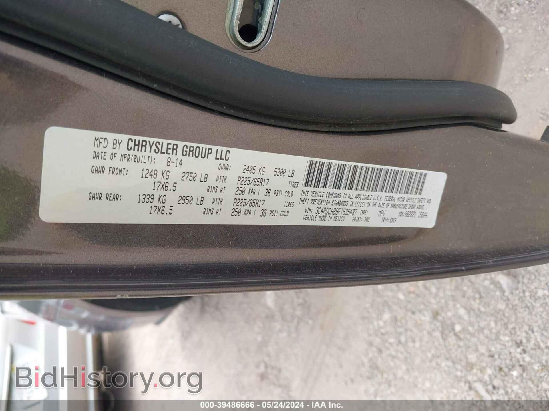 2015 DODGE JOURNEY - VIN: 3C4PDCAB9FT535487 - Photo 9