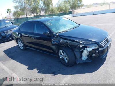 2012 Volkswagen PASSAT 2.5L SE, черный — VIN 1VWBP7A34CC010312, IAAI