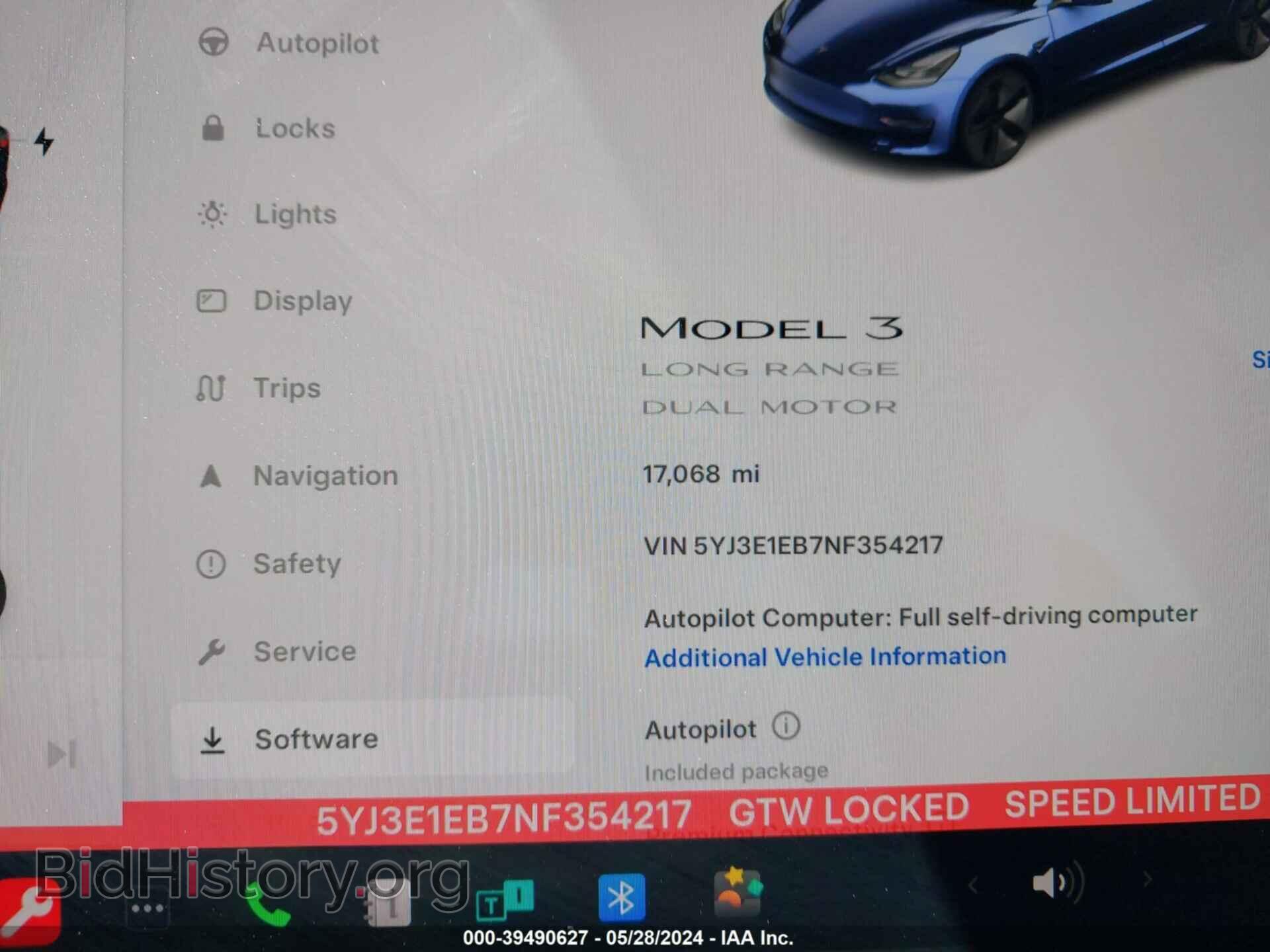2022 TESLA MODEL 3 - VIN: 5YJ3E1EB7NF354217 - Фото 16