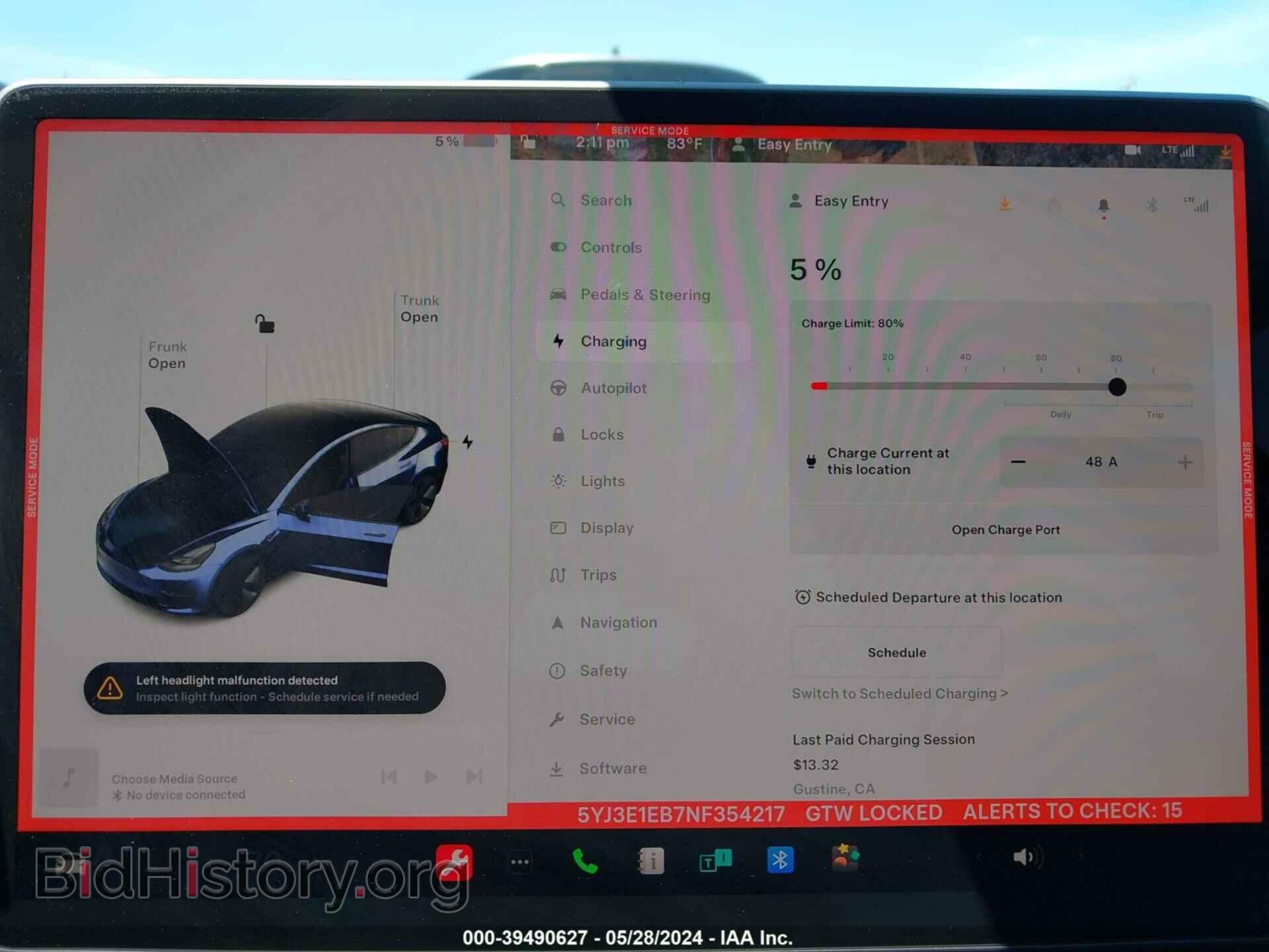 2022 TESLA MODEL 3 - VIN: 5YJ3E1EB7NF354217 - Фото 18