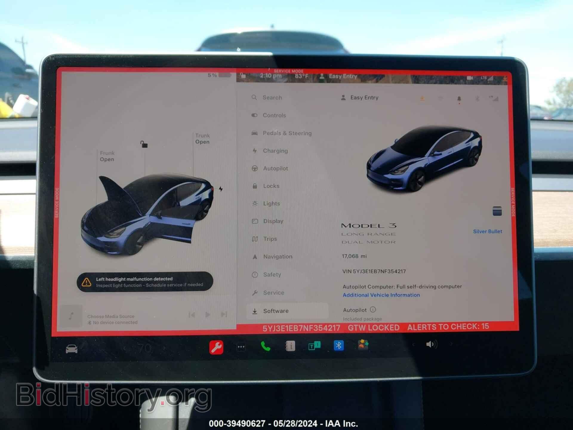 2022 TESLA MODEL 3 - VIN: 5YJ3E1EB7NF354217 - Фото 19