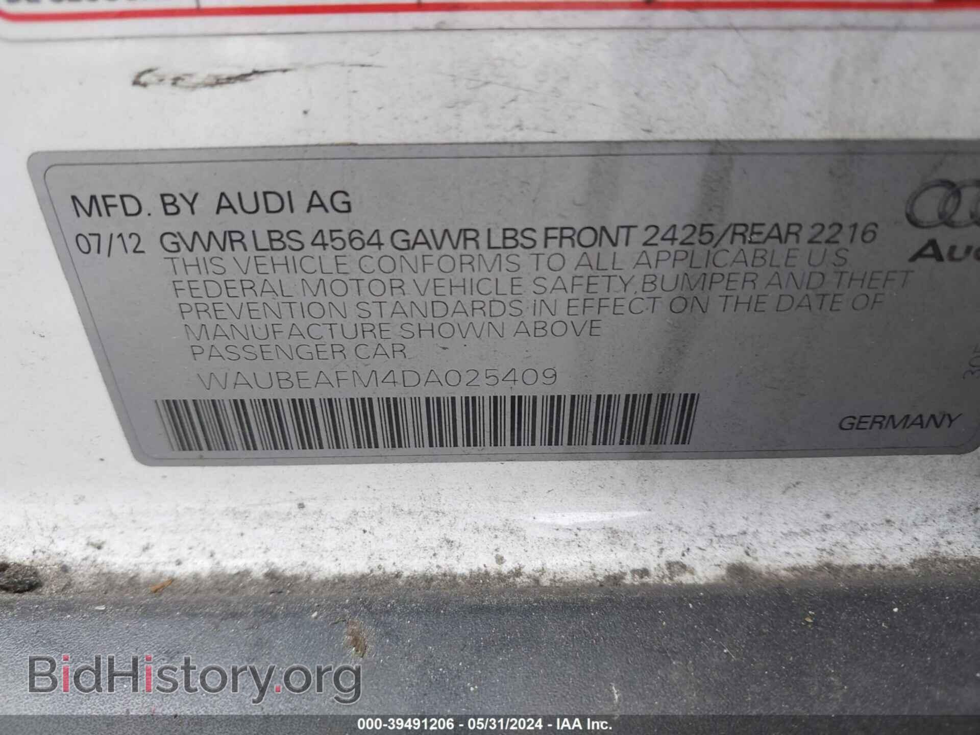 2013 AUDI A3 - VIN: WAUBEAFM4DA025409 - Фото 9