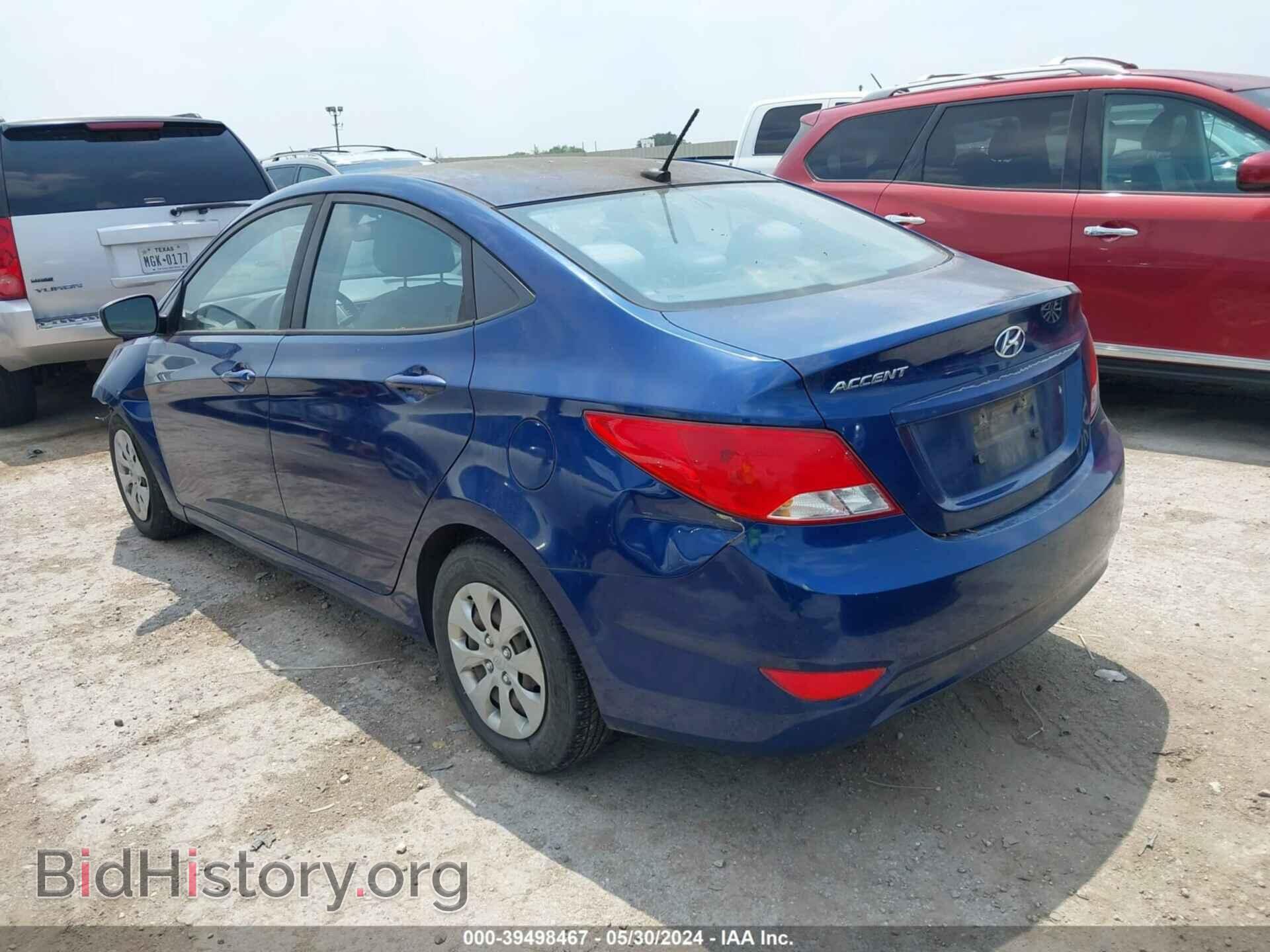 2016 HYUNDAI ACCENT - VIN: KMHCT4AE1GU082292 - Фото 3