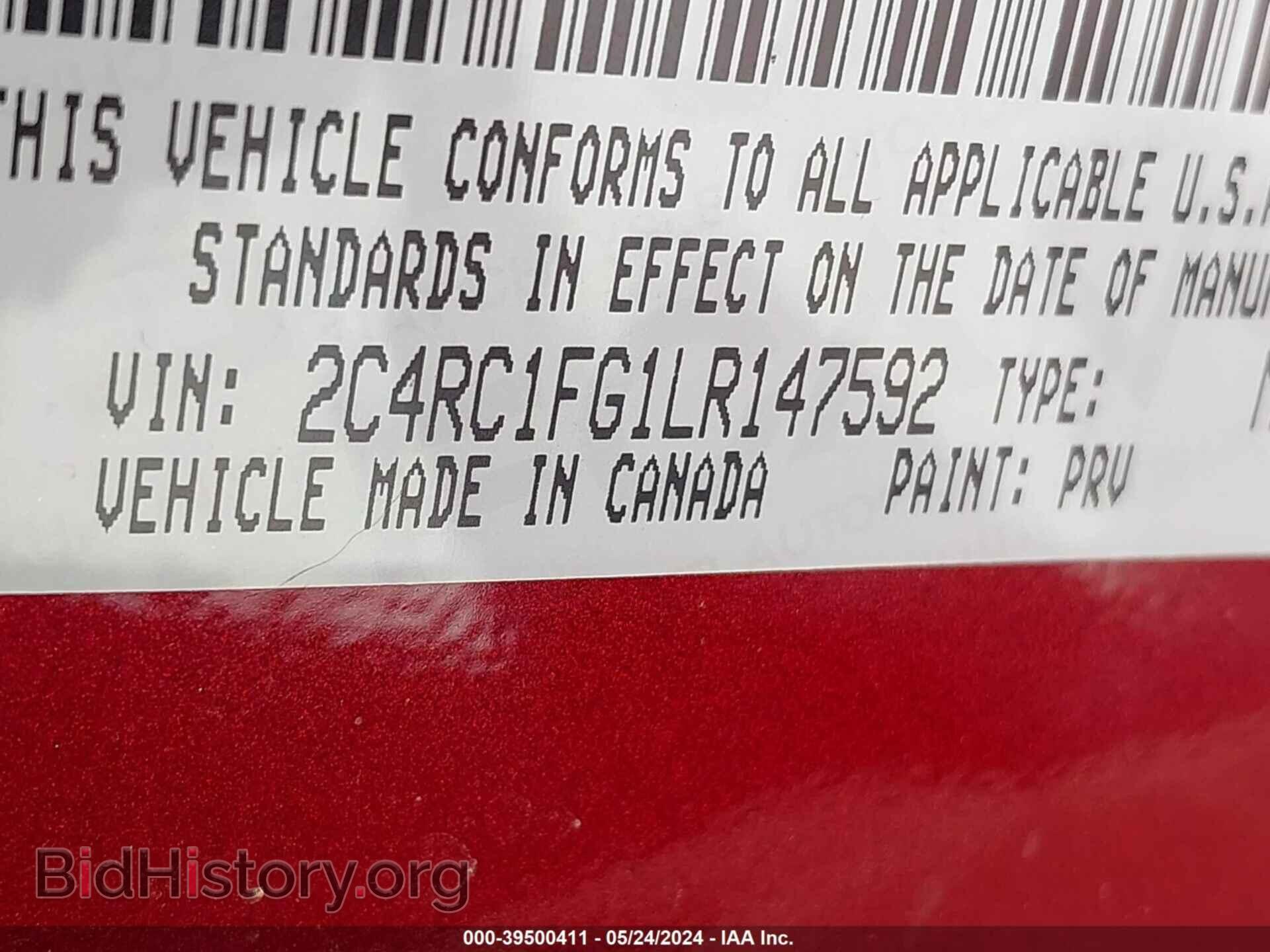 2020 CHRYSLER PACIFICA - VIN: 2C4RC1FG1LR147592 - Photo 9