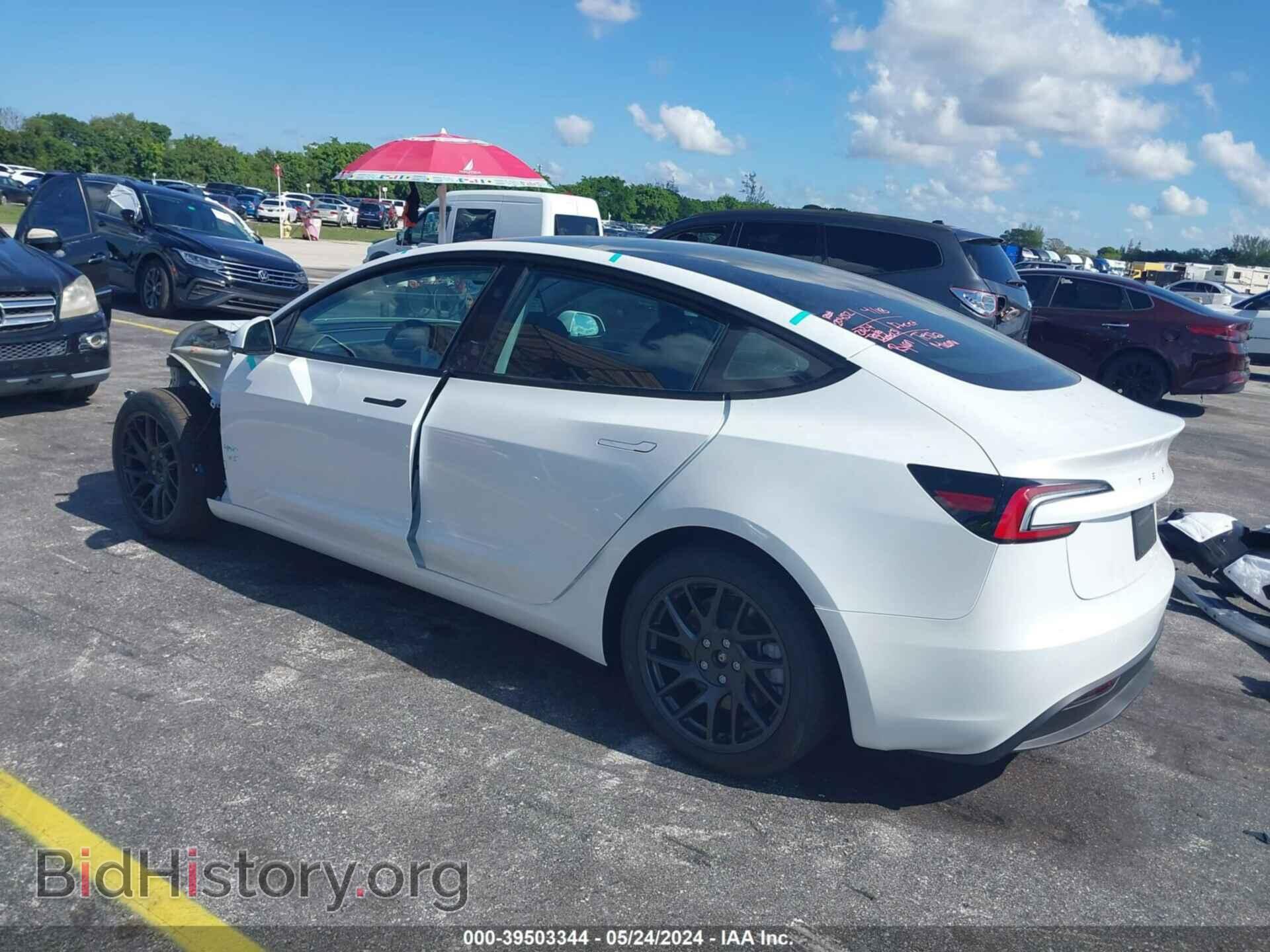 2024 TESLA MODEL 3 - VIN: 5YJ3E1EA8RF731666 - Фото 3