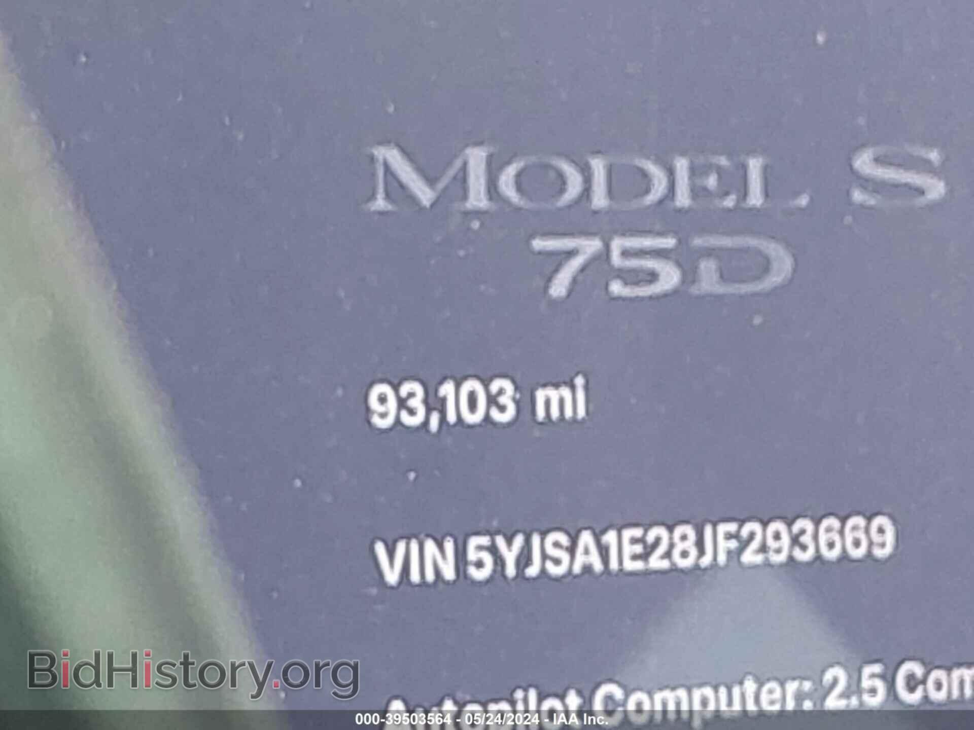2018 TESLA MODEL S - VIN: 5YJSA1E28JF293669 - Photo 7