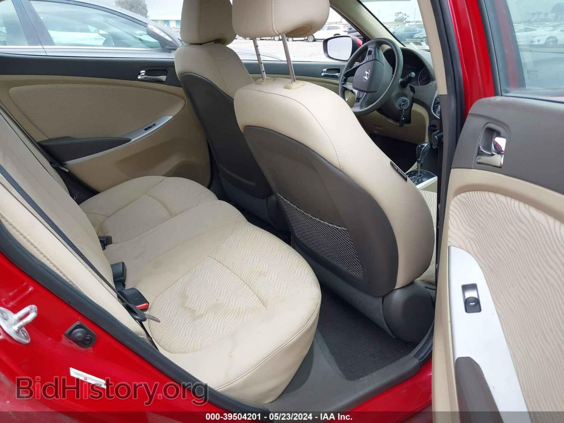 2013 HYUNDAI ACCENT - VIN: KMHCU4AEXDU442913 - Фото 8