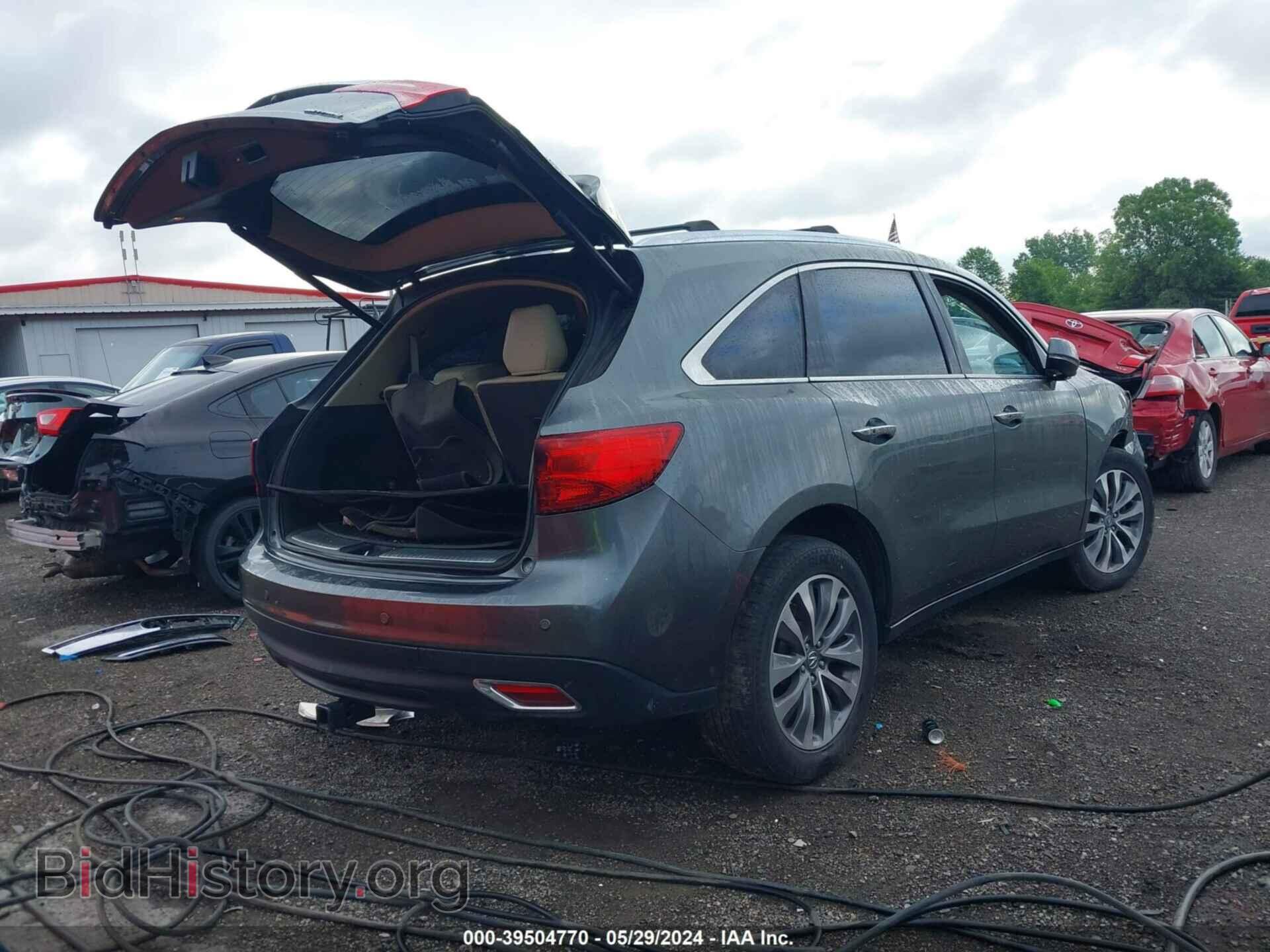 2014 ACURA MDX - VIN: 5FRYD4H41EB010775 - Фото 4