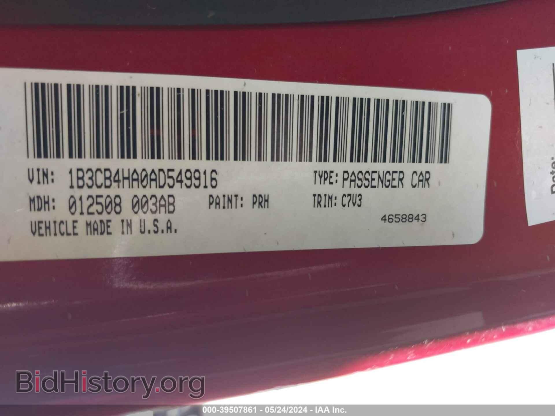 2010 DODGE CALIBER - VIN: 1B3CB4HA0AD549916 - Фото 9
