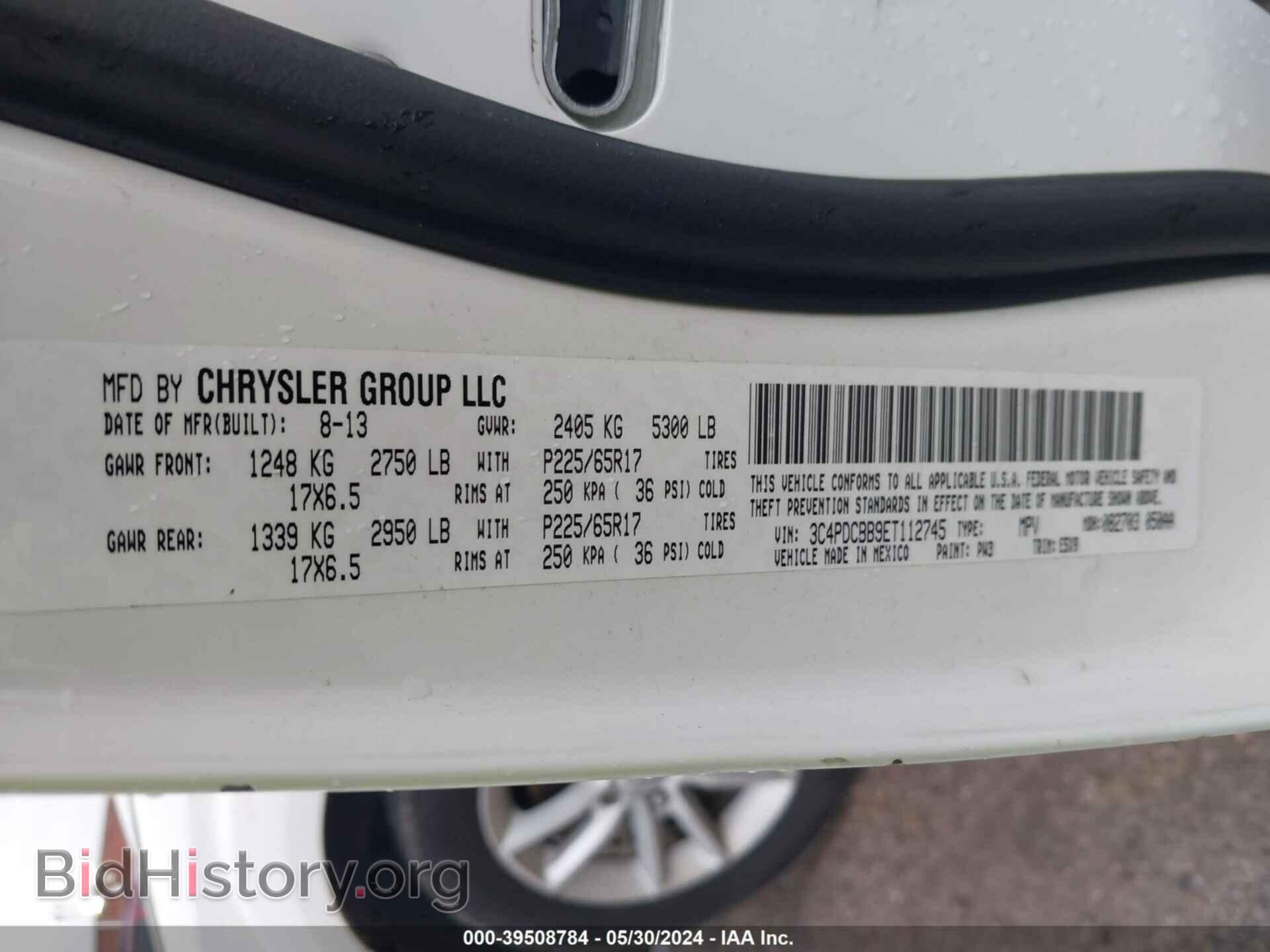 2014 DODGE JOURNEY - VIN: 3C4PDCBB9ET112745 - Photo 9