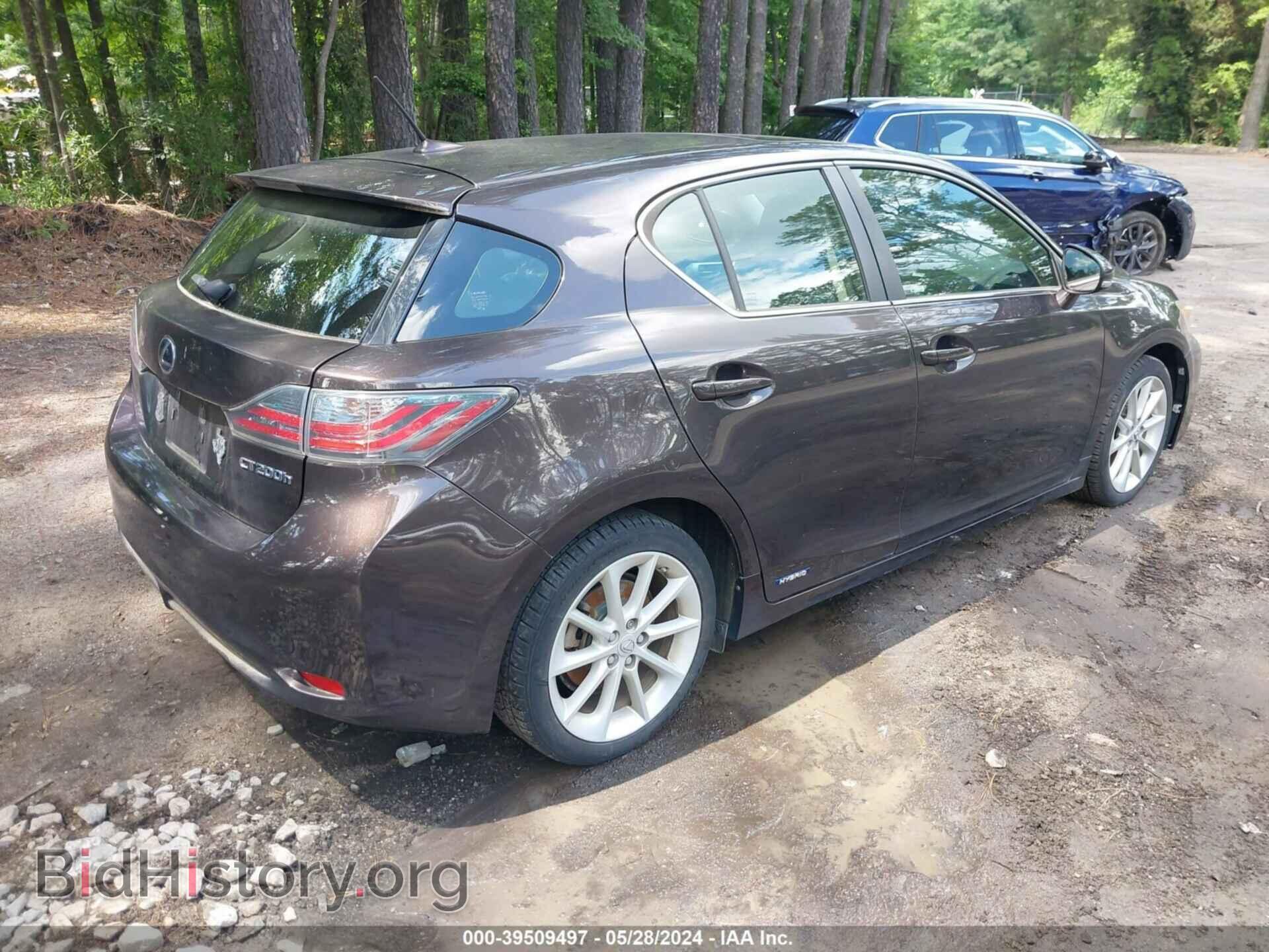 2012 LEXUS CT 200H - VIN: JTHKD5BH6C2083499 - Фото 4