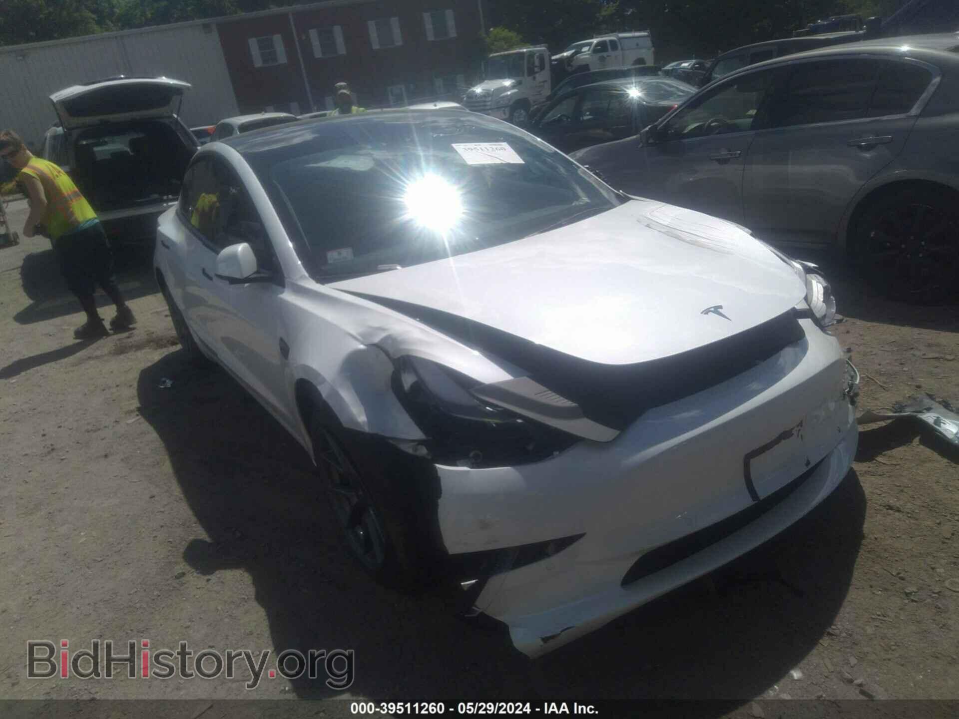Photo 5YJ3E1EB5MF992741 - TESLA MODEL 3 2021