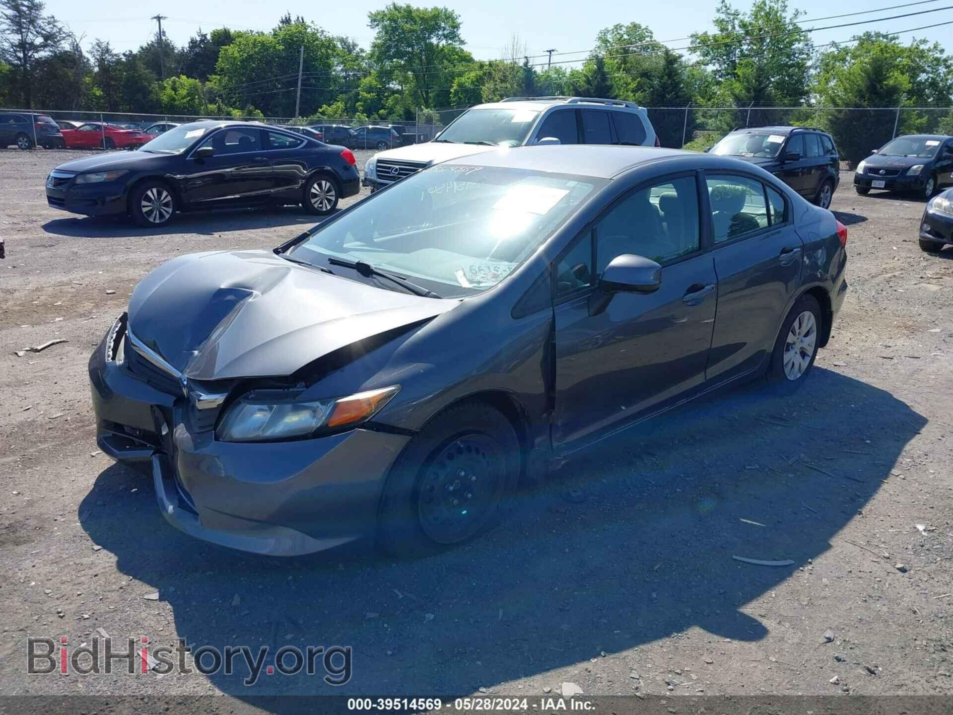 2012 HONDA CIVIC - VIN: 19XFB2F53CE377498 - Фото 2