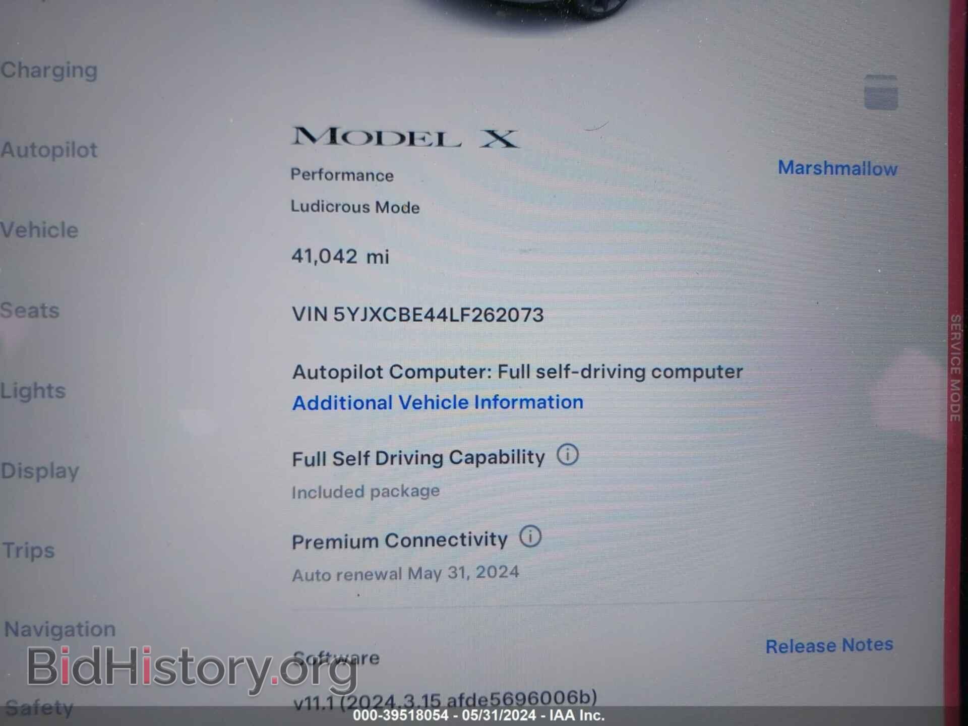 2020 TESLA MODEL X - VIN: 5YJXCBE44LF262073 - Фото 7