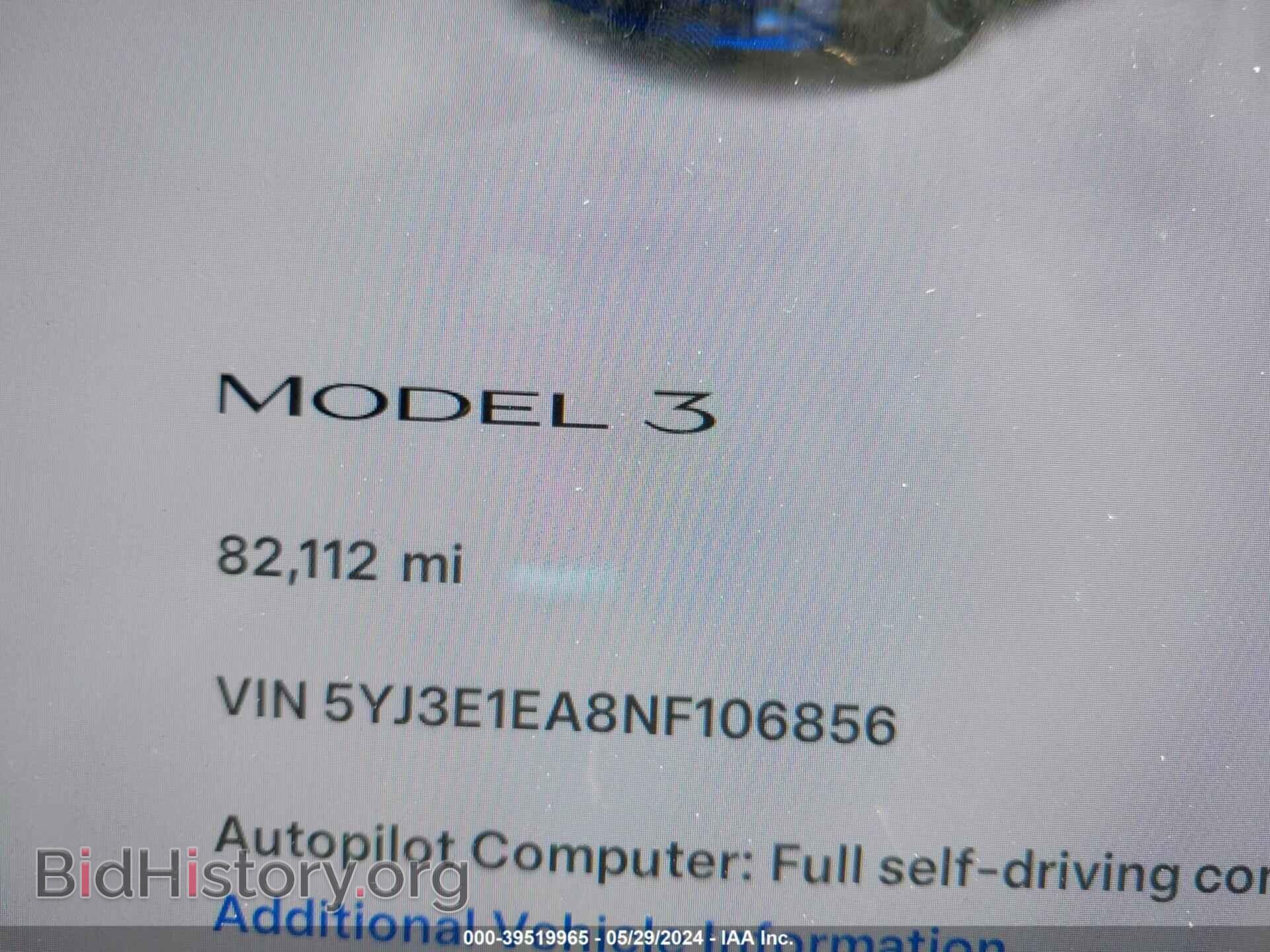 2022 TESLA MODEL 3 - VIN: 5YJ3E1EA8NF106856 - Фото 14