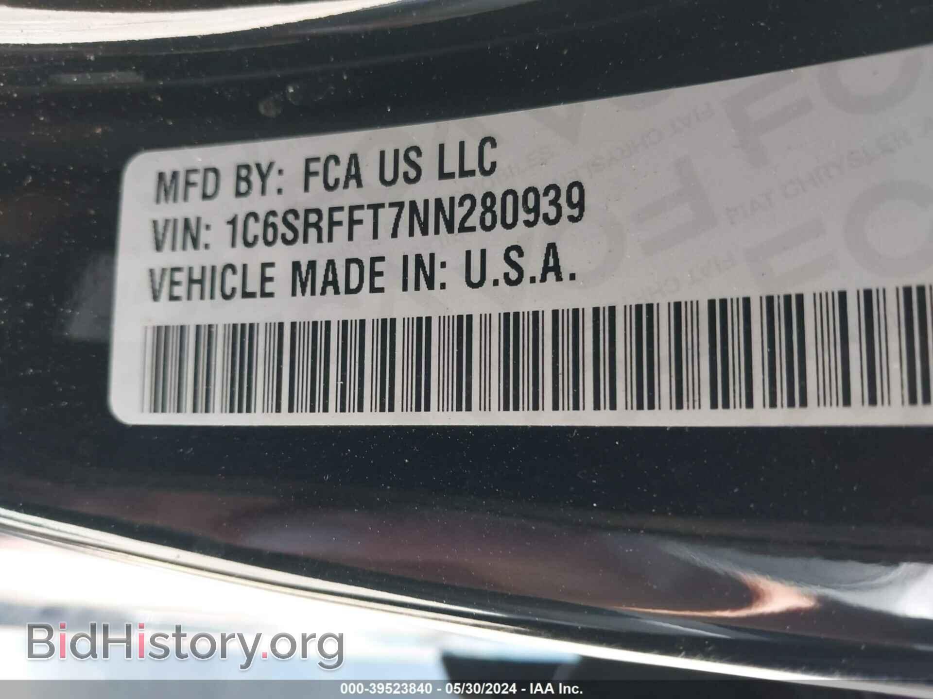 2022 RAM 1500 - VIN: 1C6SRFFT7NN280939 - Фото 9