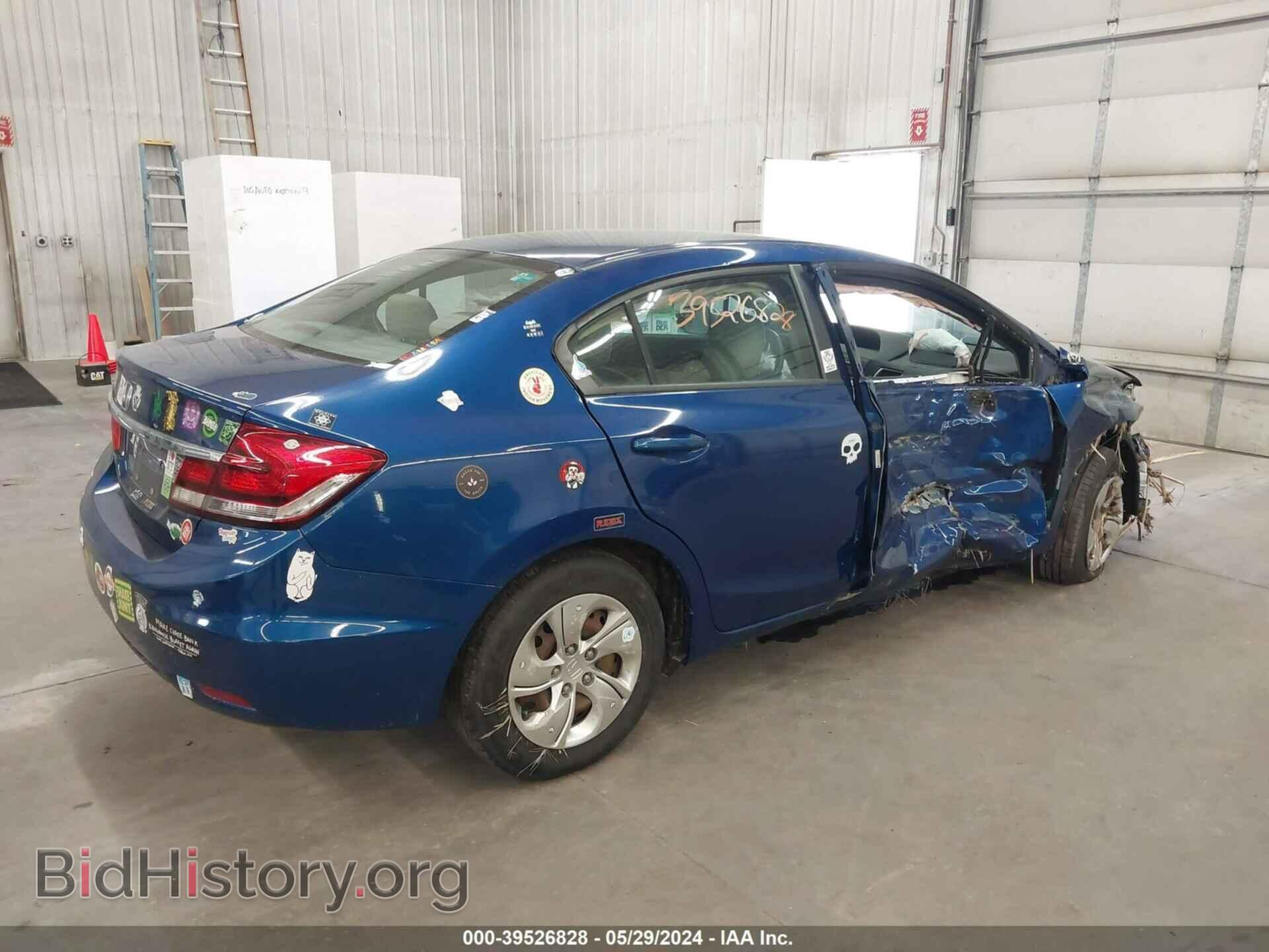 2013 HONDA CIVIC - VIN: 19XFB2F53DE248839 - Фото 4