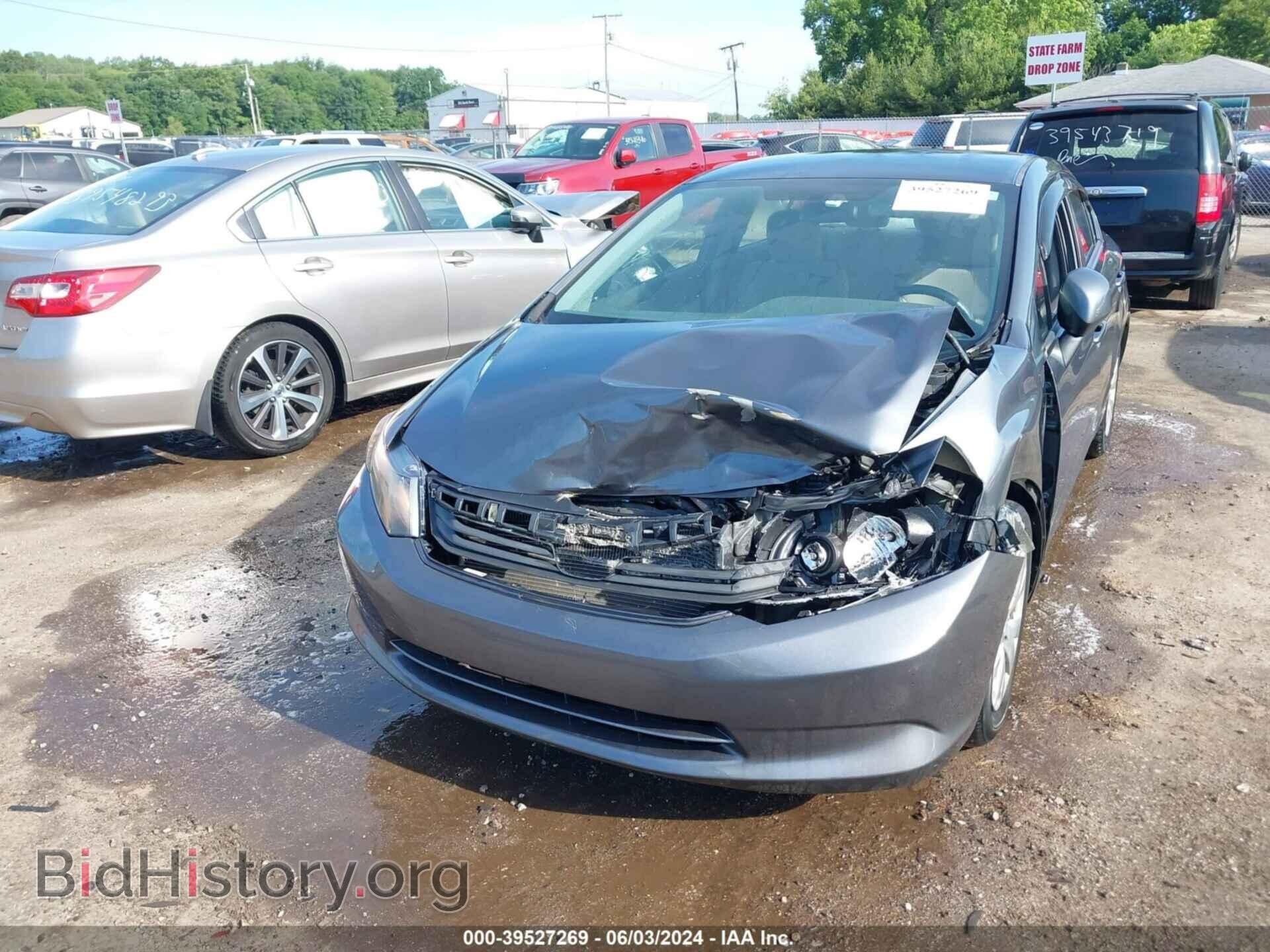 2012 HONDA CIVIC - VIN: 19XFB2F55CE068647 - Фото 2