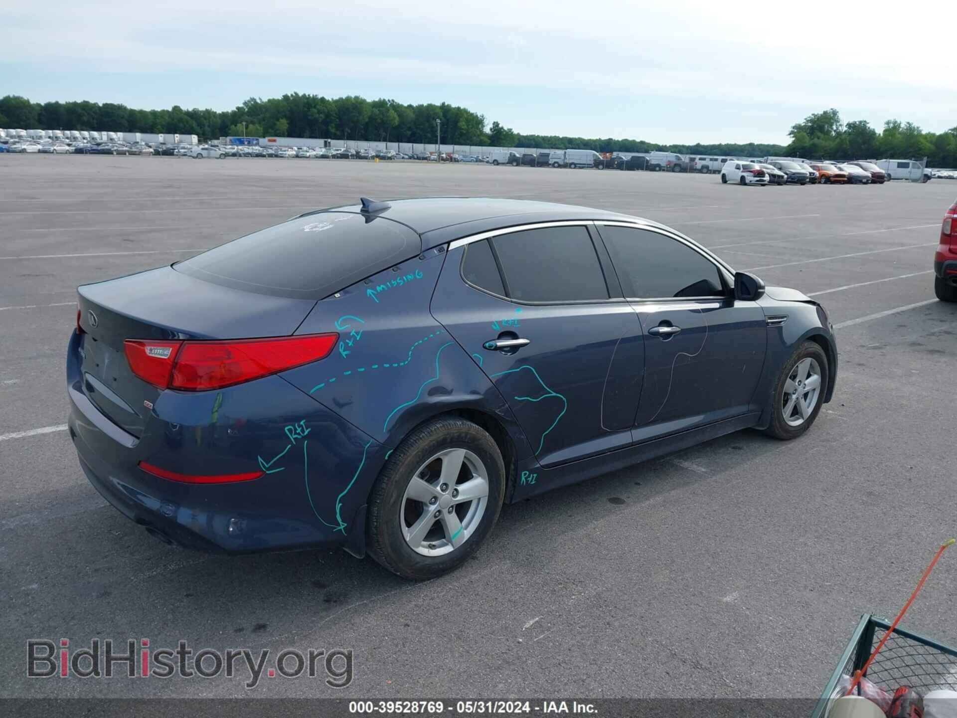 2015 KIA OPTIMA - VIN: KNAGM4A77F5602148 - Фото 4