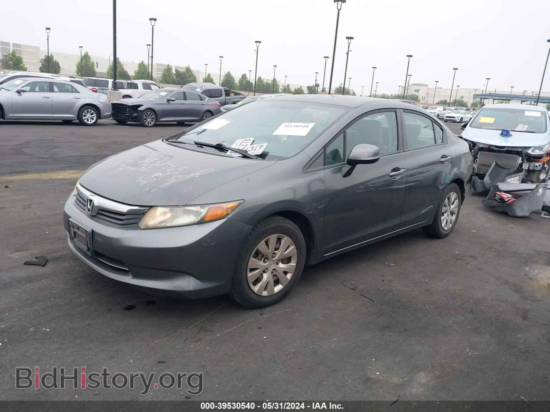 2012 HONDA CIVIC - VIN: 2HGFB2F59CH306568 - Фото 2