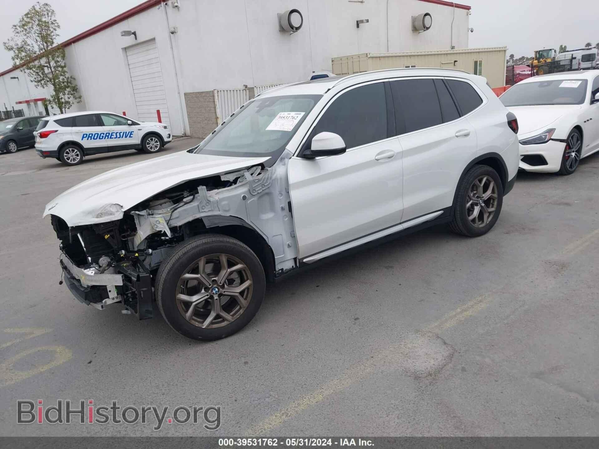2022 BMW X3 - VIN: 5UX43DP03N9M62401 - Фото 2