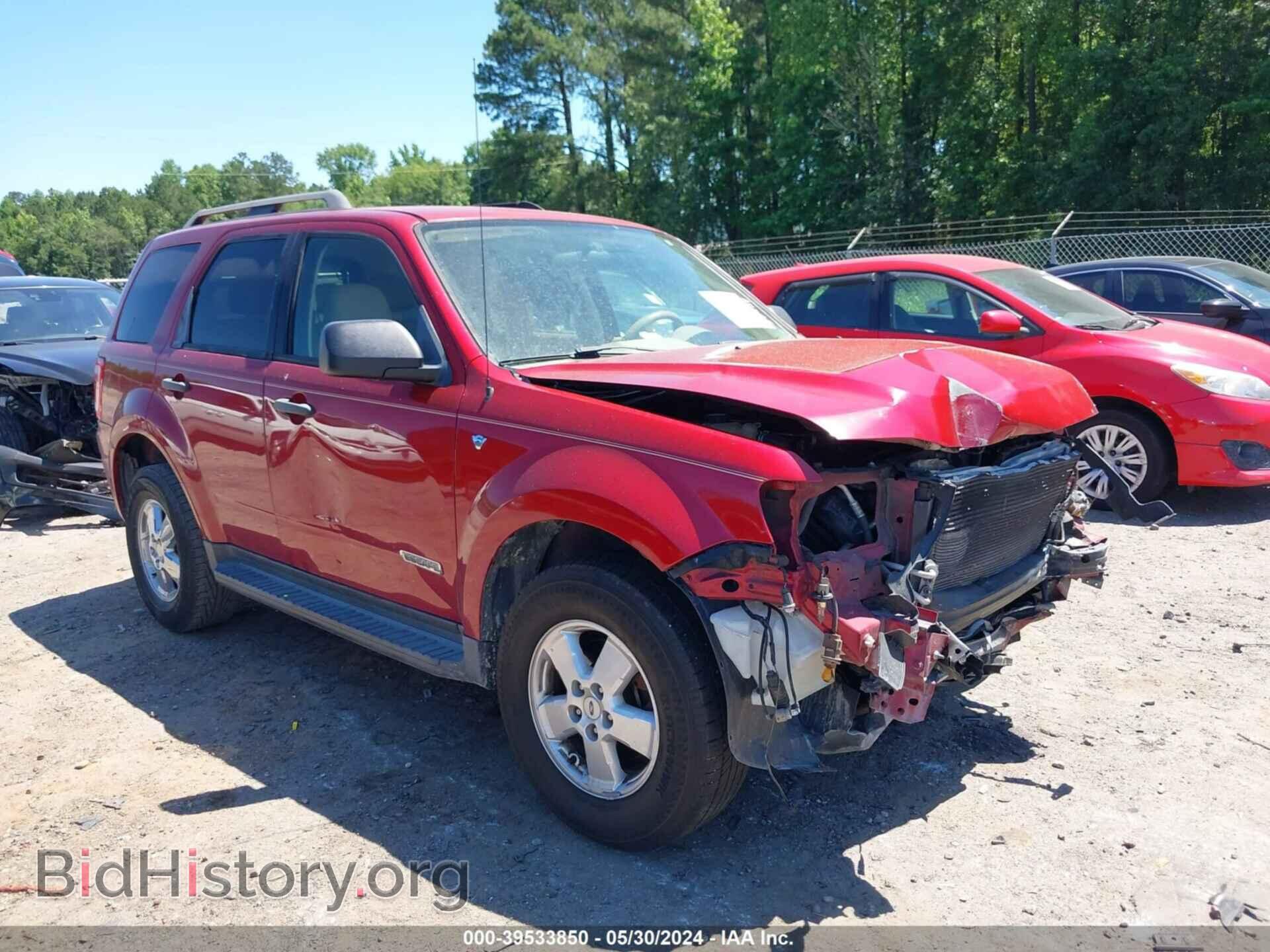 Photo 1FMCU03168KC06196 - FORD ESCAPE 2008