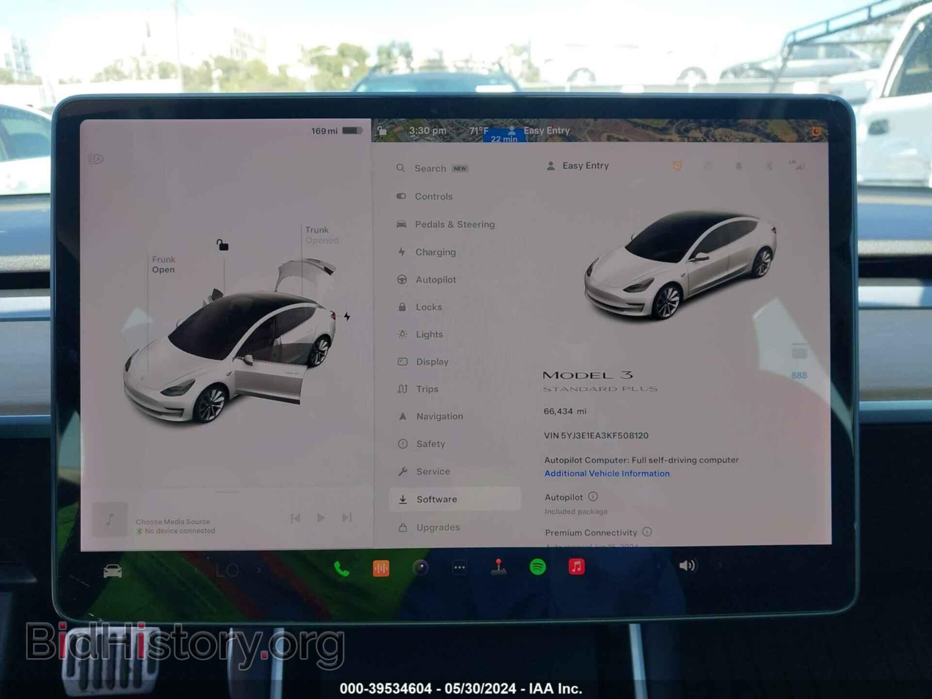 2019 TESLA MODEL 3 - VIN: 5YJ3E1EA3KF508120 - Фото 7