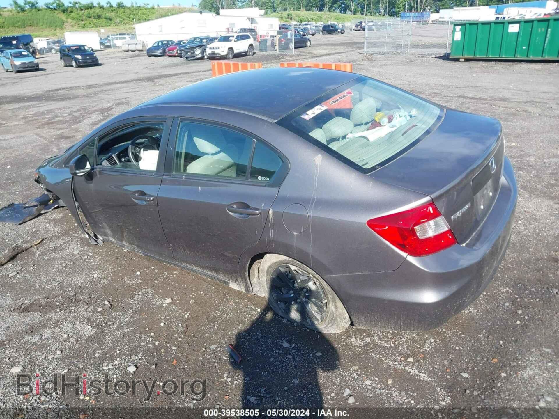 2012 HONDA CIVIC - VIN: 19XFB2F56CE386101 - Фото 3