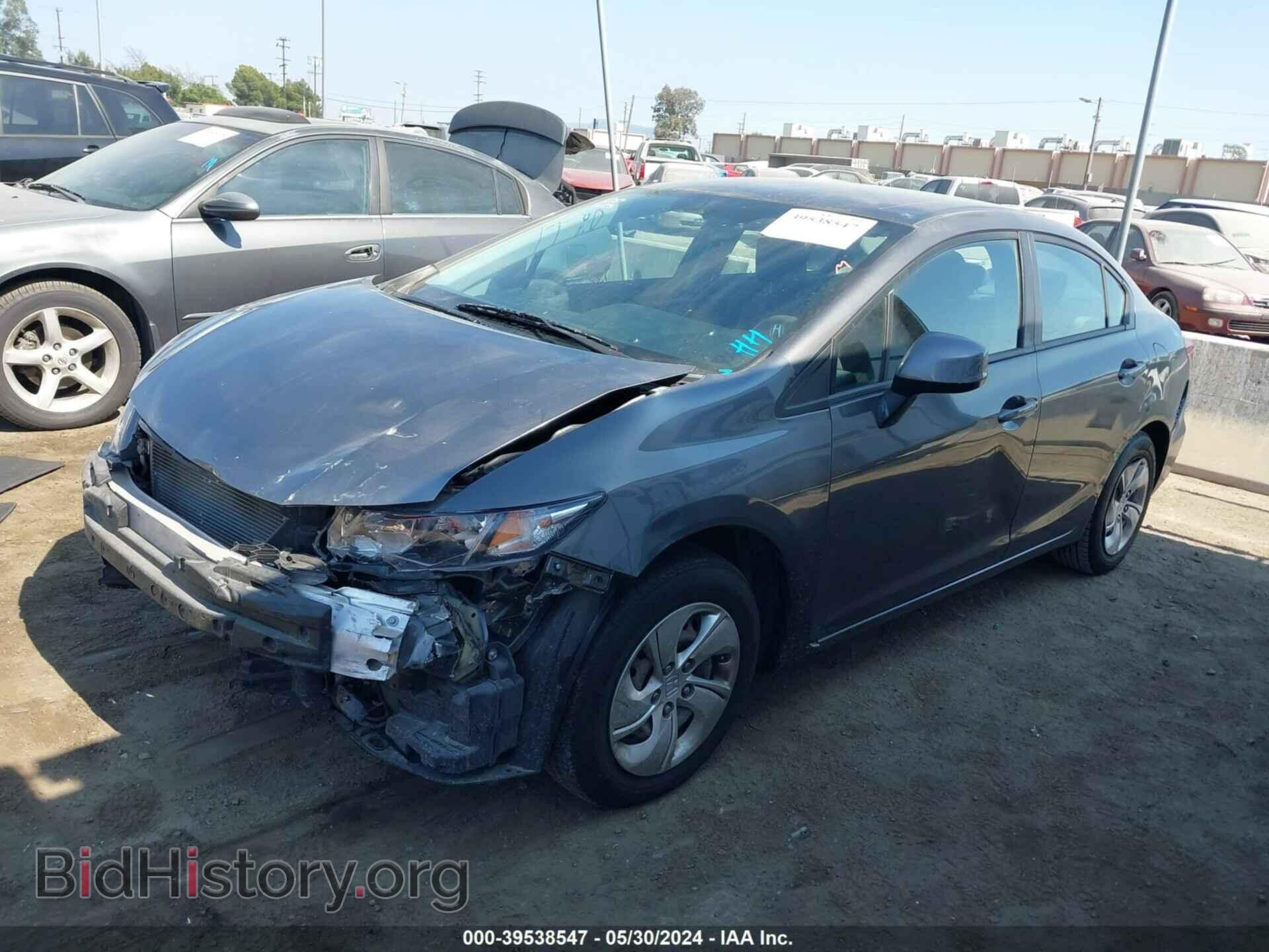 2013 HONDA CIVIC - VIN: 2HGFB2F54DH516559 - Фото 2