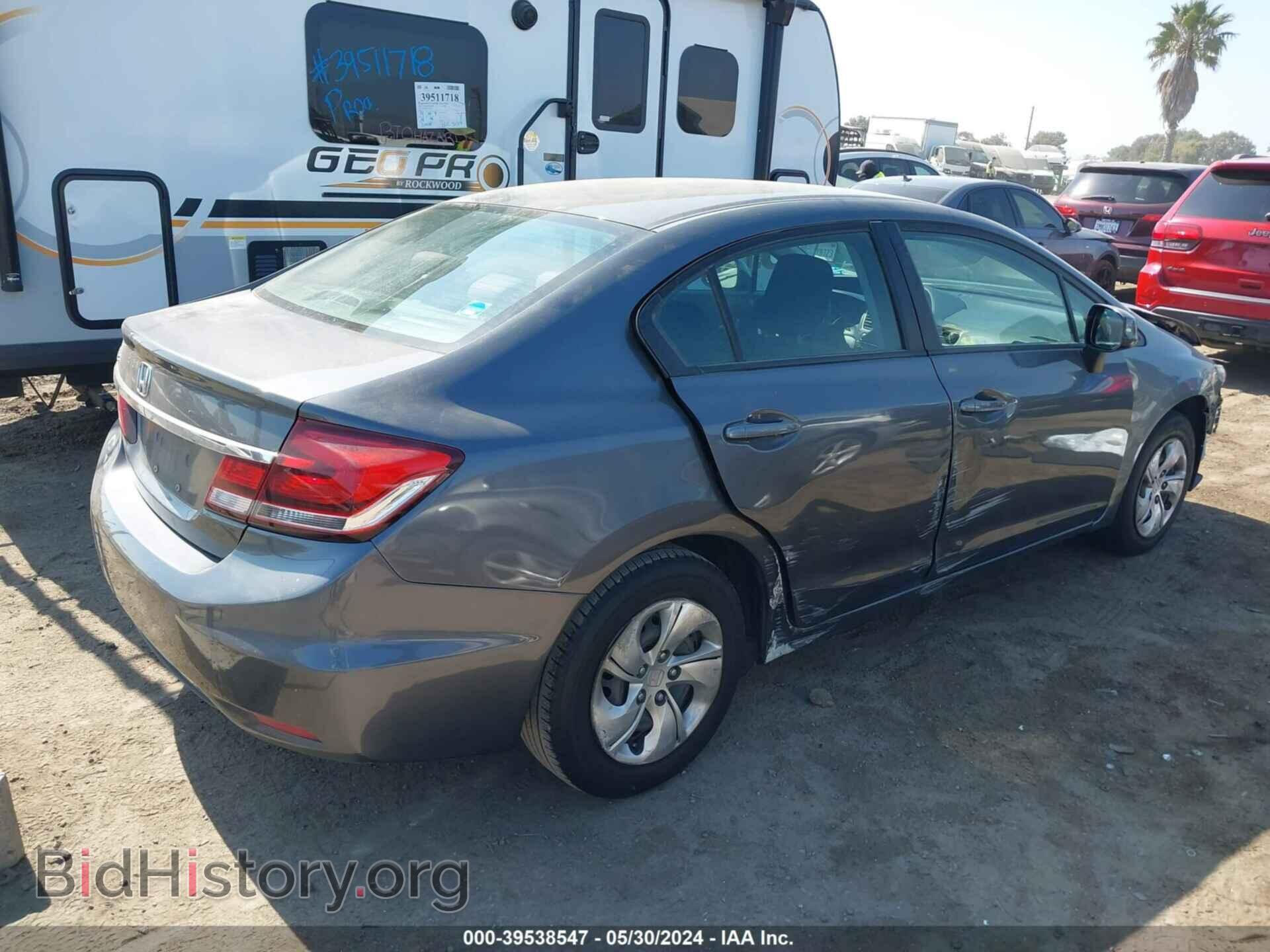 2013 HONDA CIVIC - VIN: 2HGFB2F54DH516559 - Фото 4
