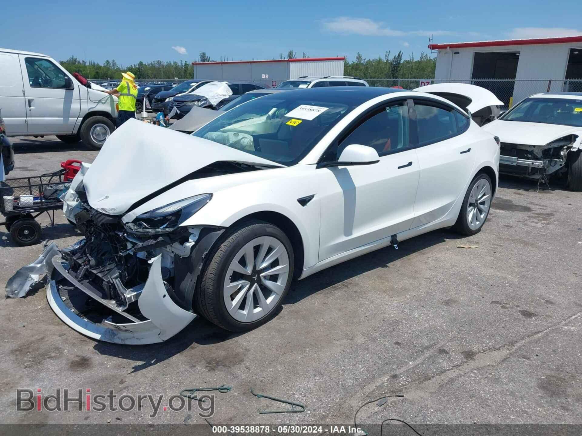 2022 TESLA MODEL 3 - VIN: 5YJ3E1EB9NF238047 - Фото 2