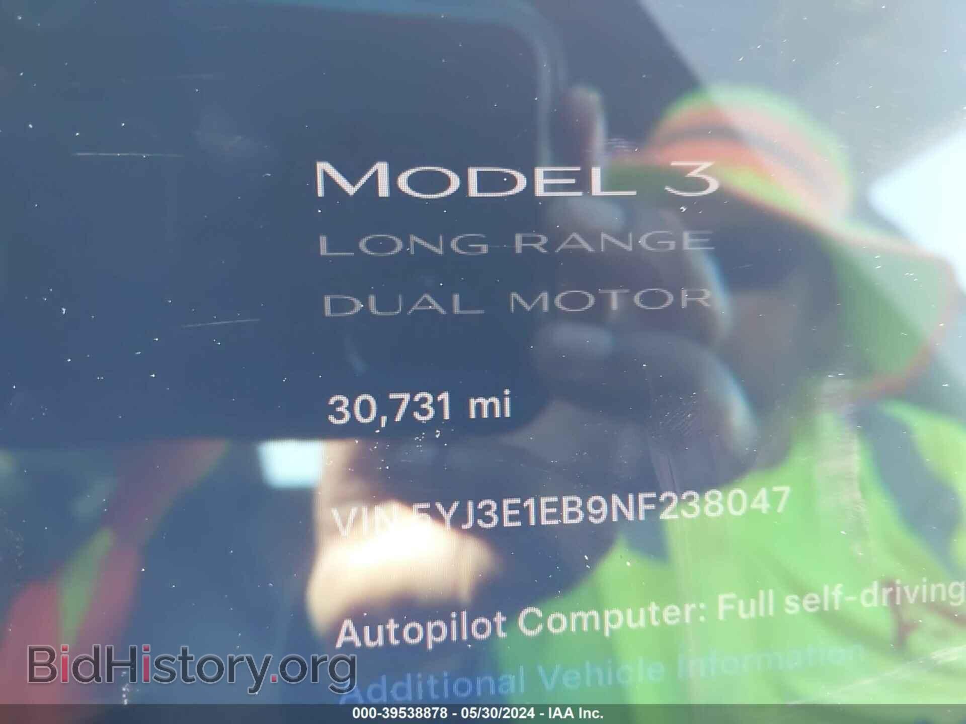 2022 TESLA MODEL 3 - VIN: 5YJ3E1EB9NF238047 - Фото 7
