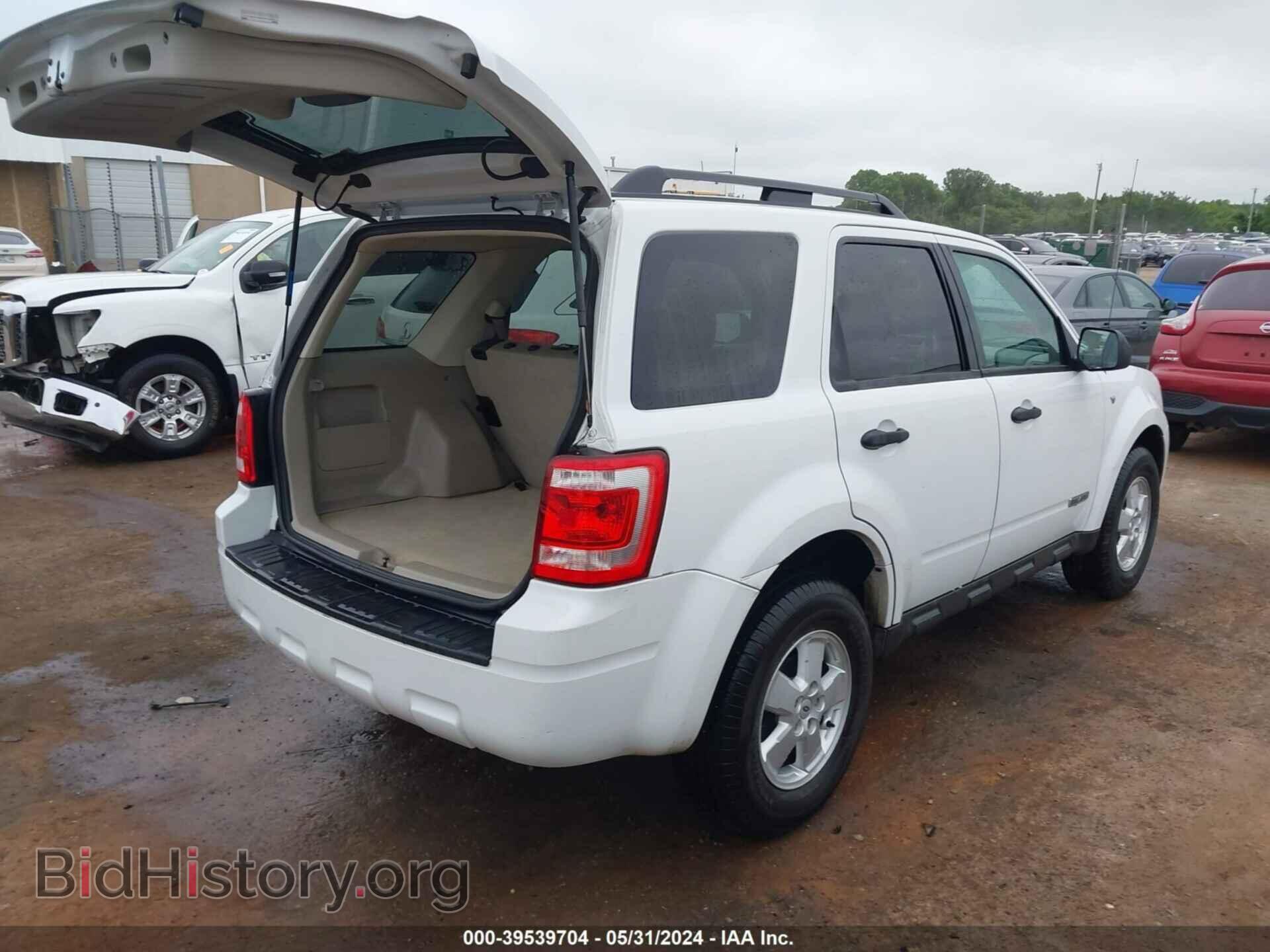 2008 FORD ESCAPE - VIN: 1FMCU03128KB59653 - Фото 4