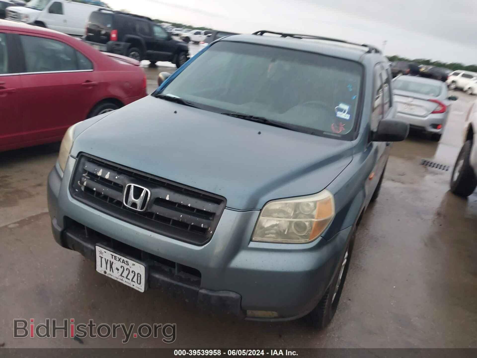2006 HONDA PILOT - VIN: 5FNYF281X6B052174 - Фото 2