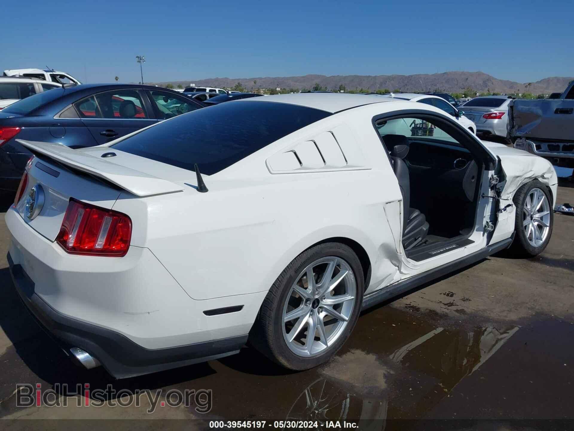 2012 FORD MUSTANG - VIN: 1ZVBP8CF2C5256468 - Фото 4