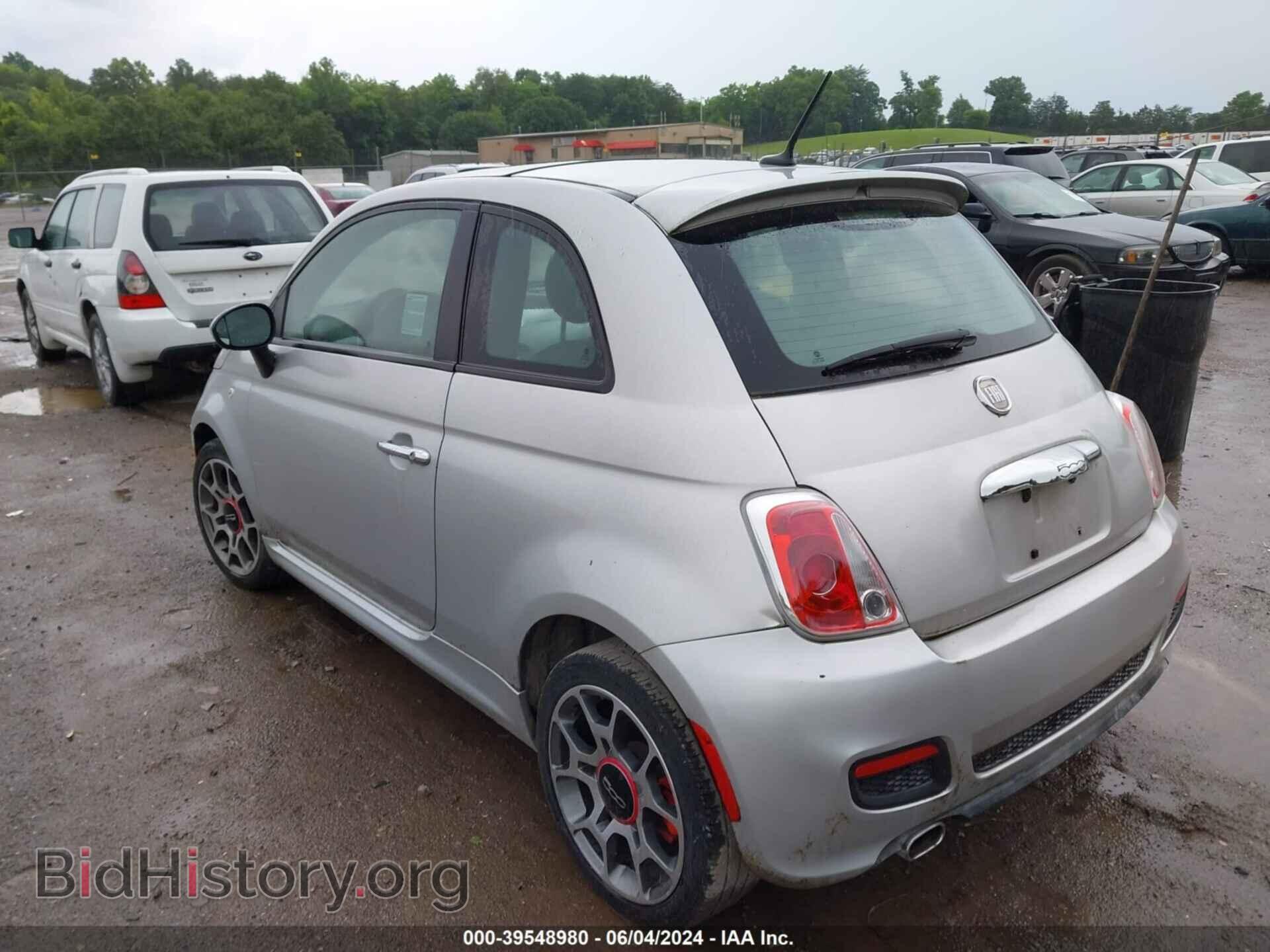 2012 FIAT 500 - VIN: 3C3CFFBR8CT125687 - Фото 3