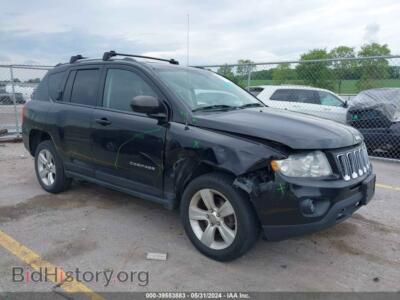 2012 Jeep COMPASS Latitude, черный — VIN 1C4NJDEB5CD571744, IAAI