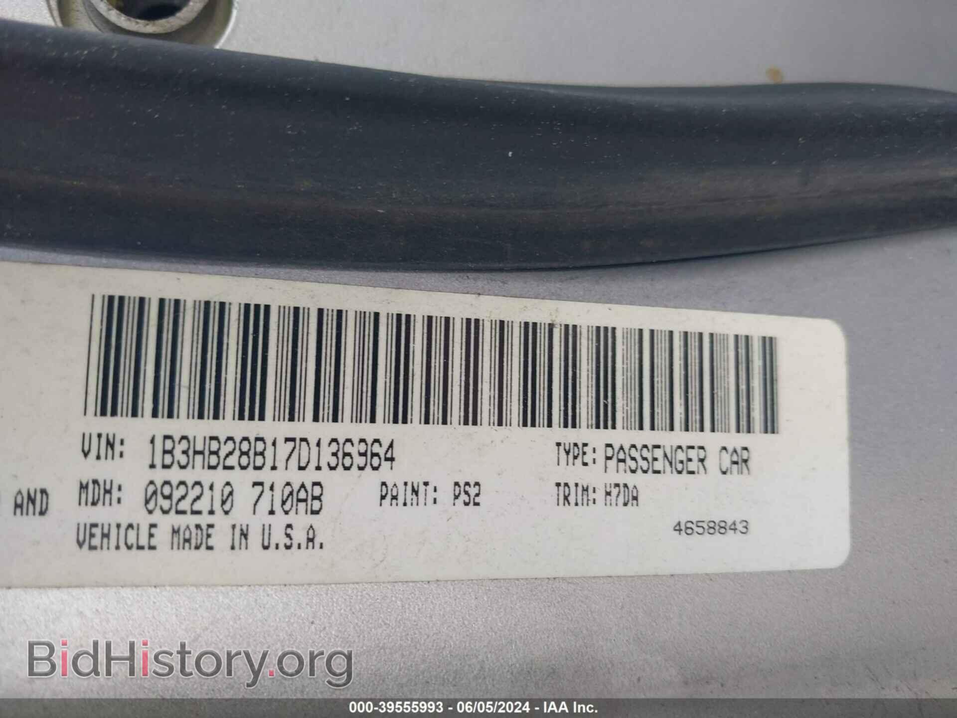 2007 DODGE CALIBER - VIN: 1B3HB28B17D136964 - Photo 9