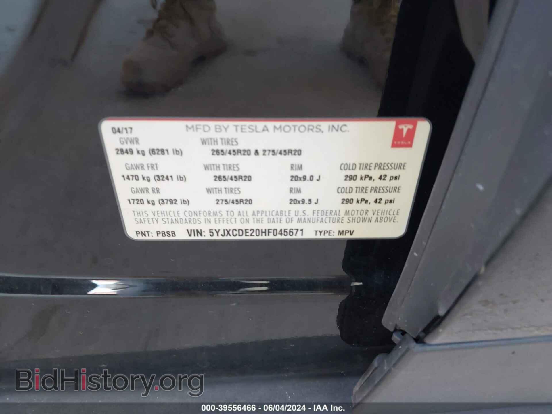 2017 TESLA MODEL X - VIN: 5YJXCDE20HF045671 - Photo 9
