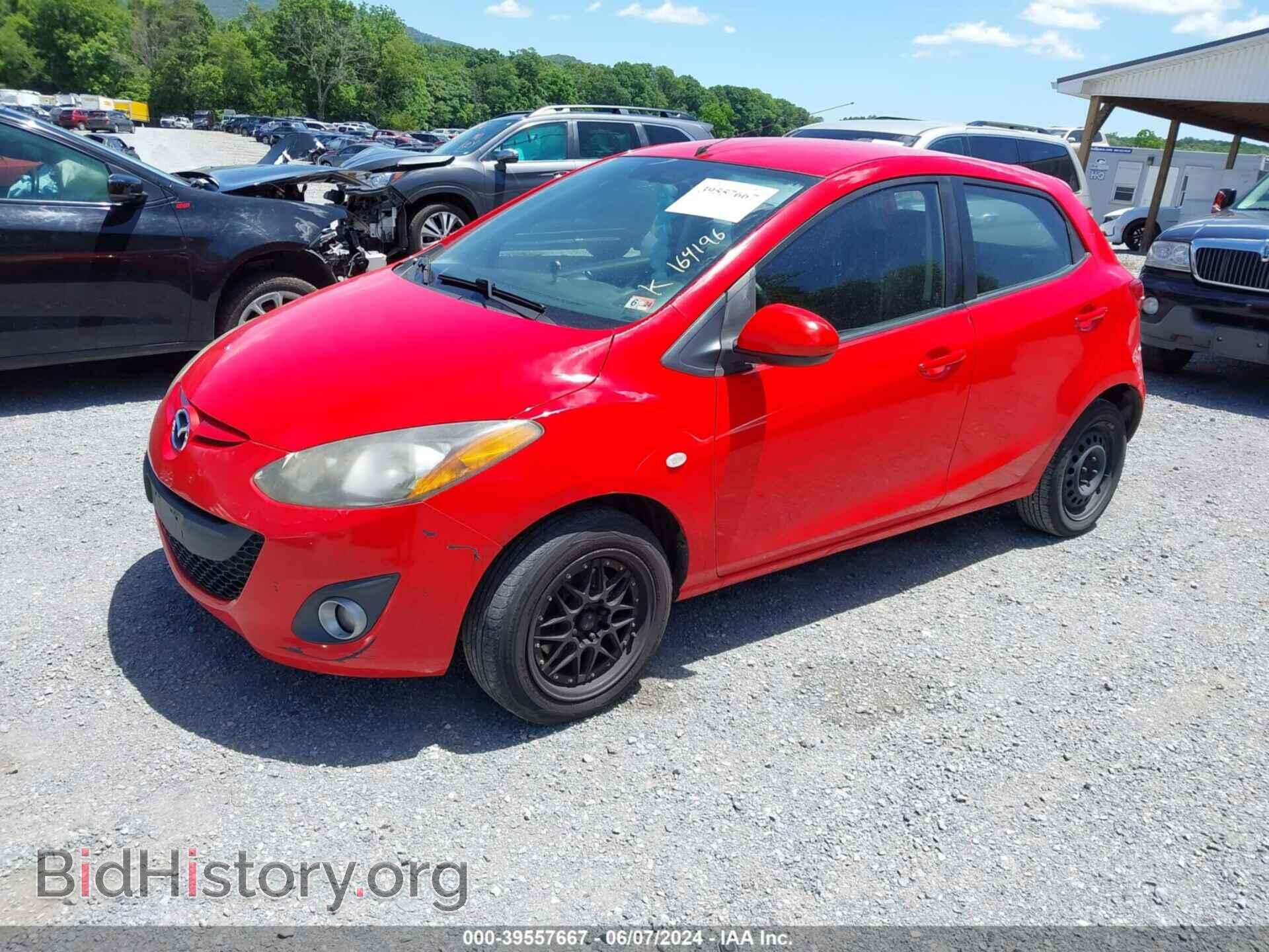 2013 MAZDA MAZDA2 - VIN: JM1DE1LZ4D0164196 - Фото 2