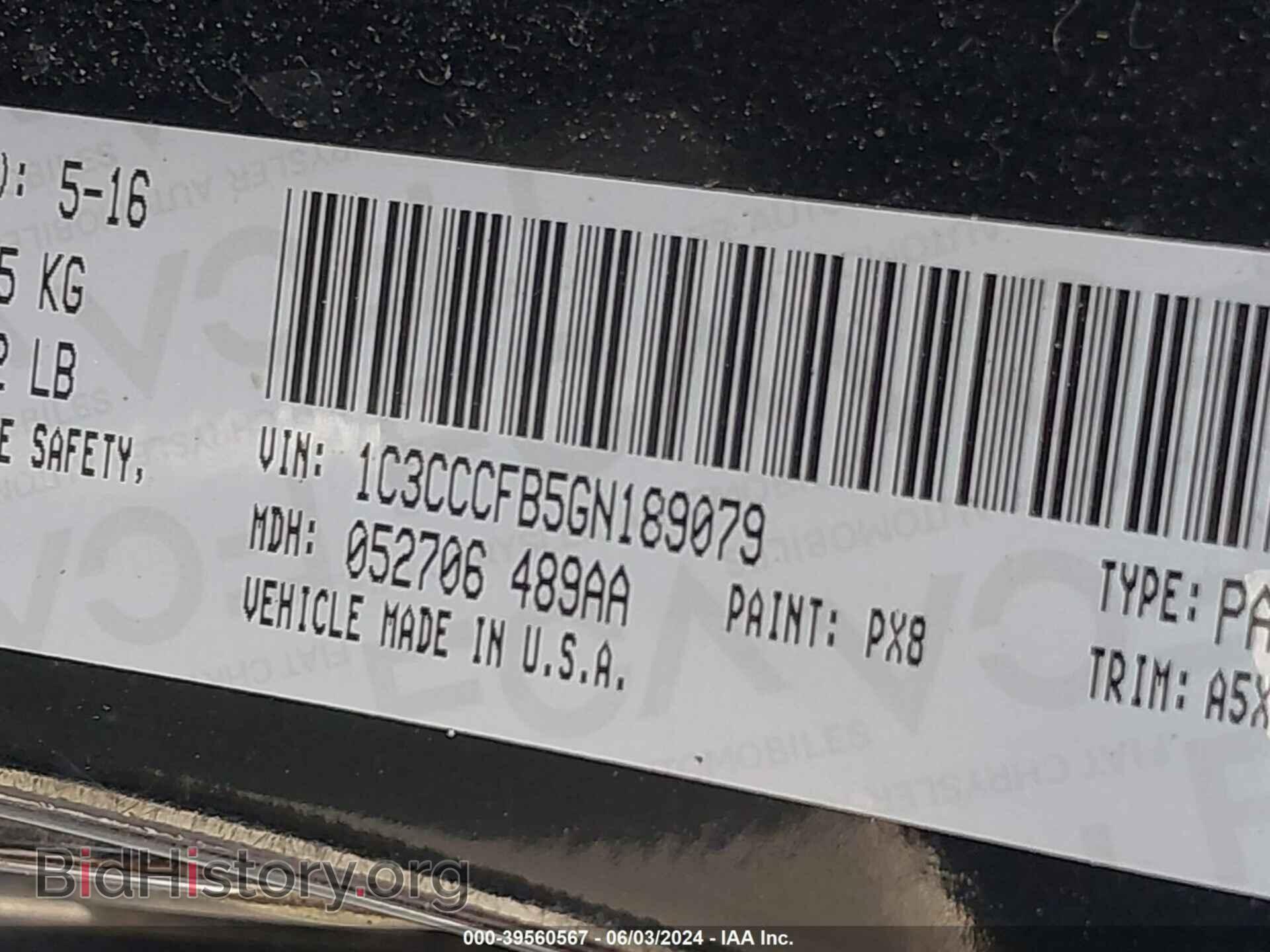 2016 CHRYSLER 200 - VIN: 1C3CCCFB5GN189079 - Photo 9
