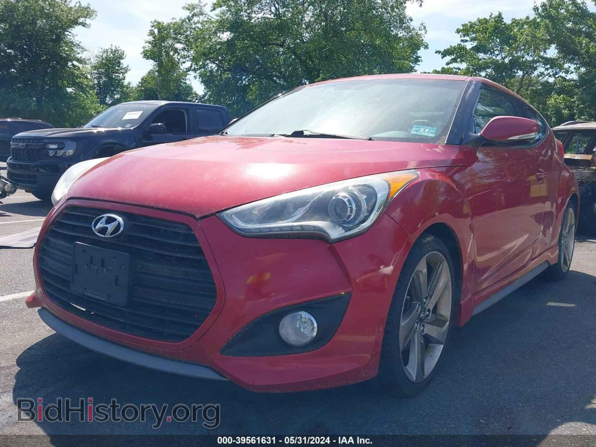 2013 HYUNDAI VELOSTER - VIN: KMHTC6AE2DU121740 - Фото 2