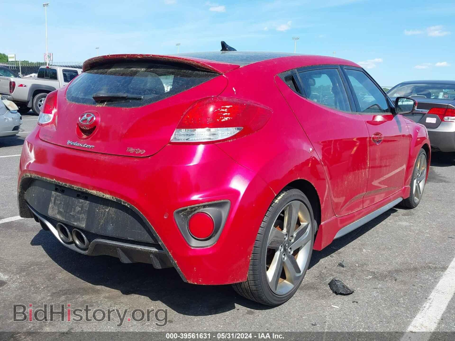 2013 HYUNDAI VELOSTER - VIN: KMHTC6AE2DU121740 - Фото 4