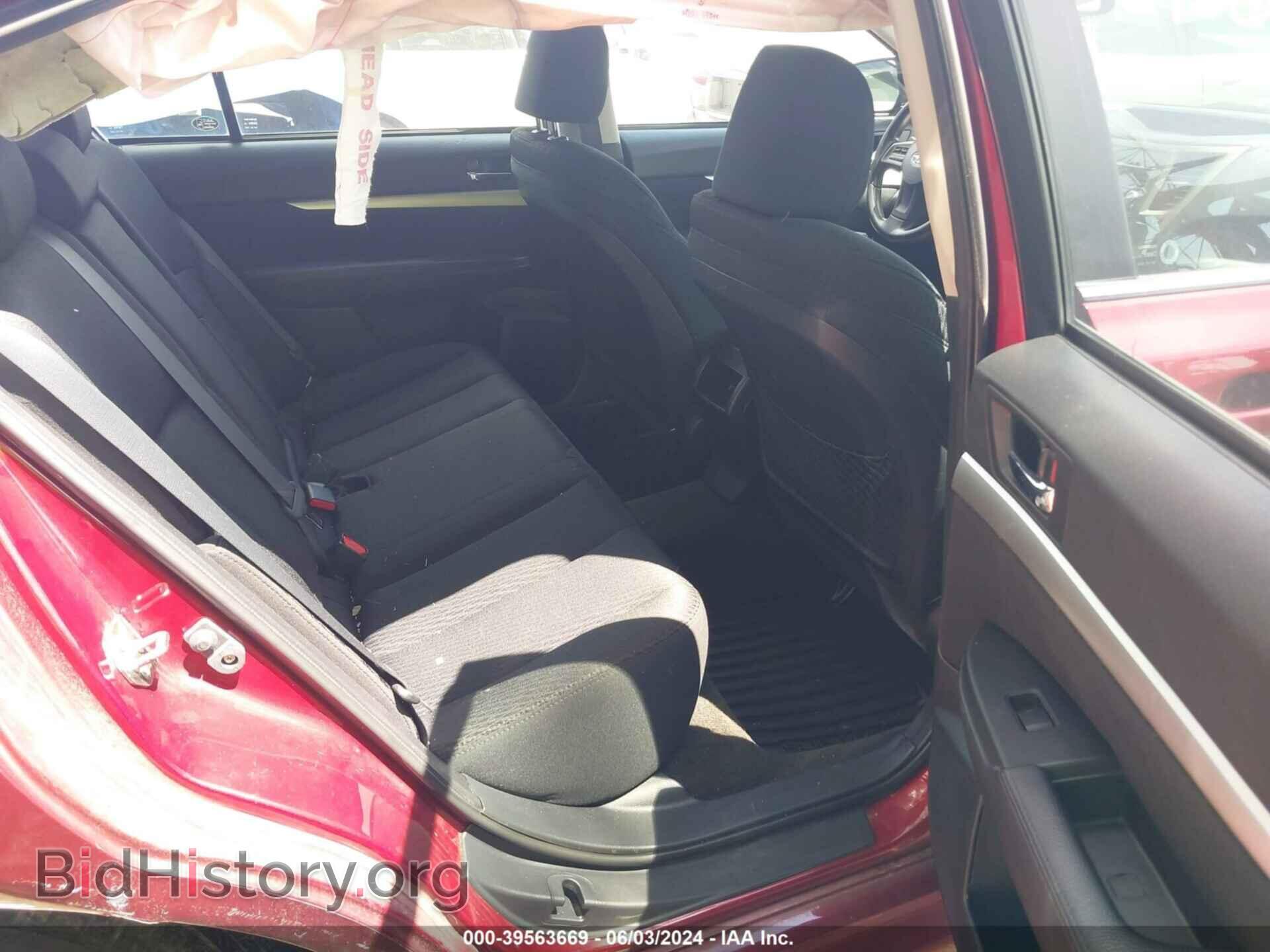 2012 SUBARU LEGACY - VIN: 4S3BMCA64C3025519 - Фото 8