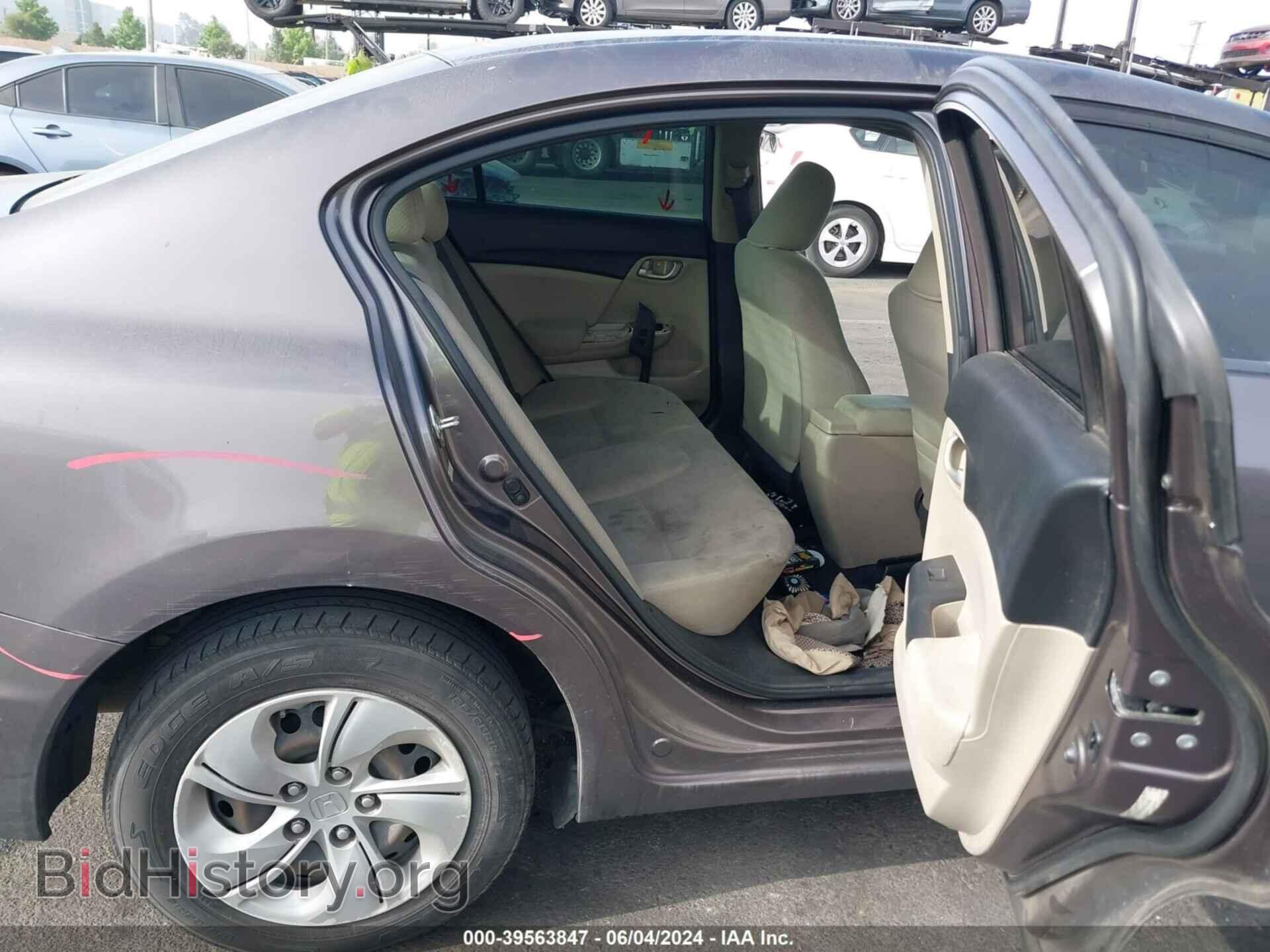 2013 HONDA CIVIC - VIN: 19XFB2F59DE291940 - Фото 8