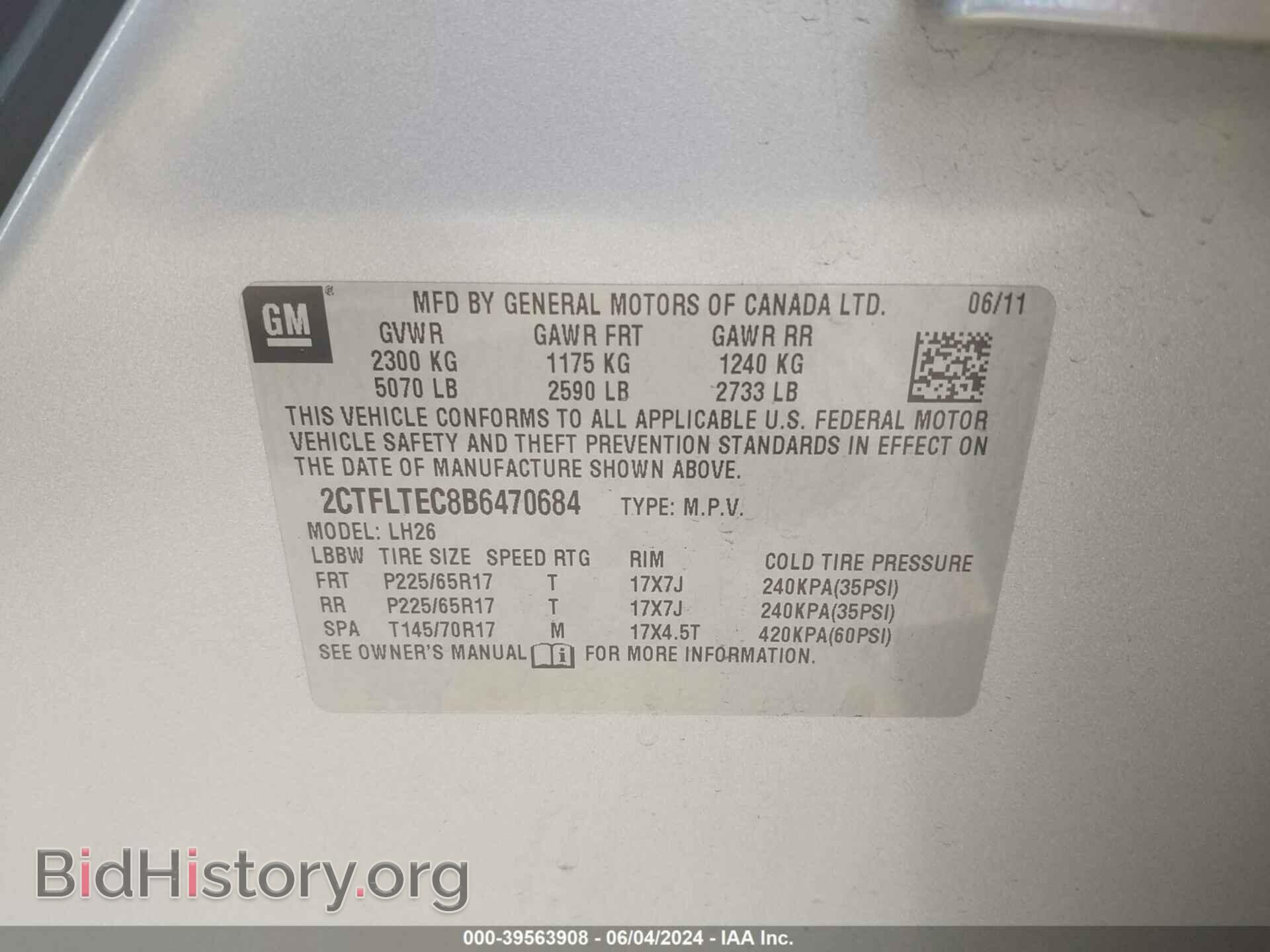 2011 GMC TERRAIN - VIN: 2CTFLTEC8B6470684 - Photo 9