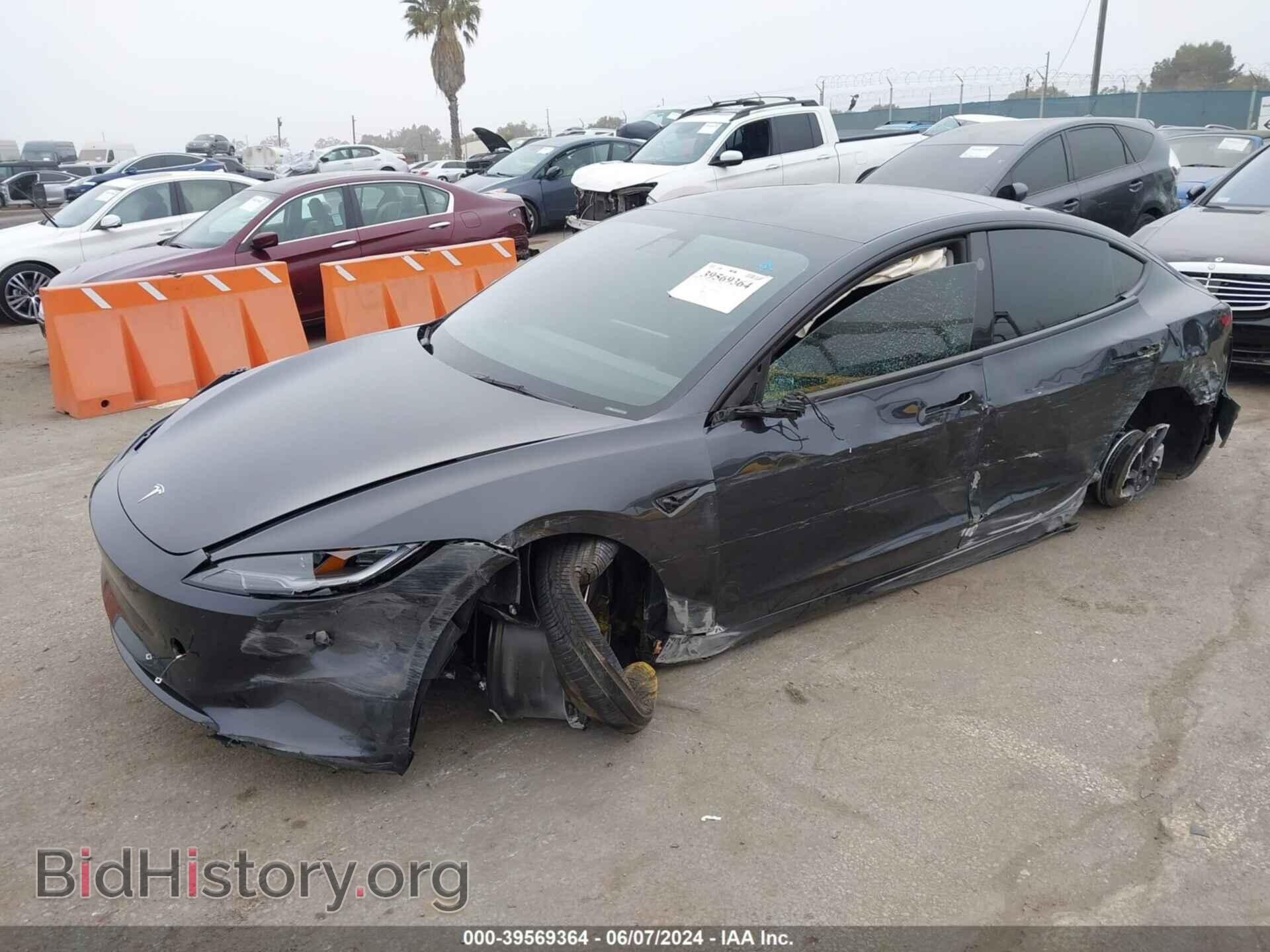 2024 TESLA MODEL 3 - VIN: 5YJ3E1EA4RF737190 - Фото 2